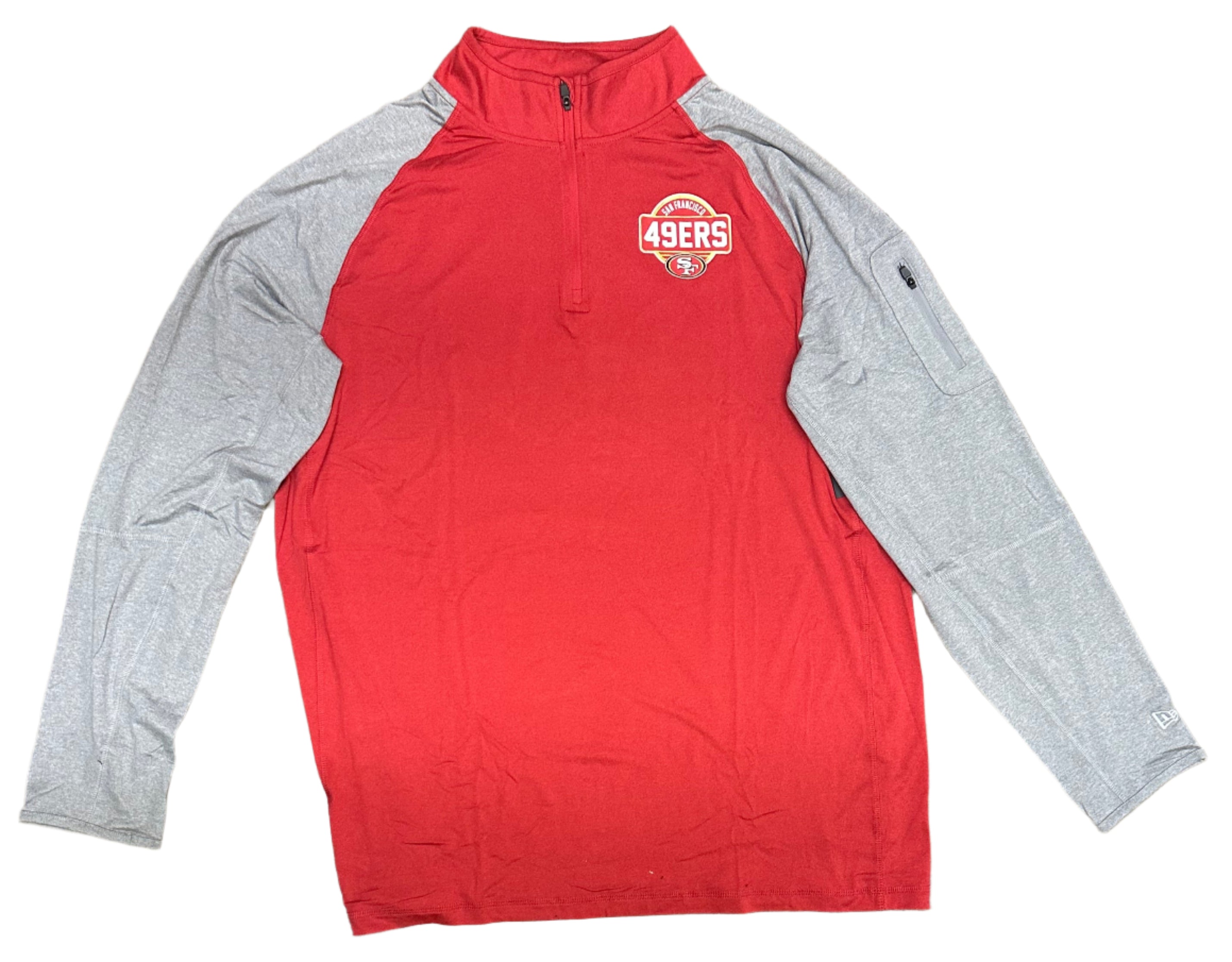 New Era Men's San Francisco 49ers Quarter-Zip Jacket