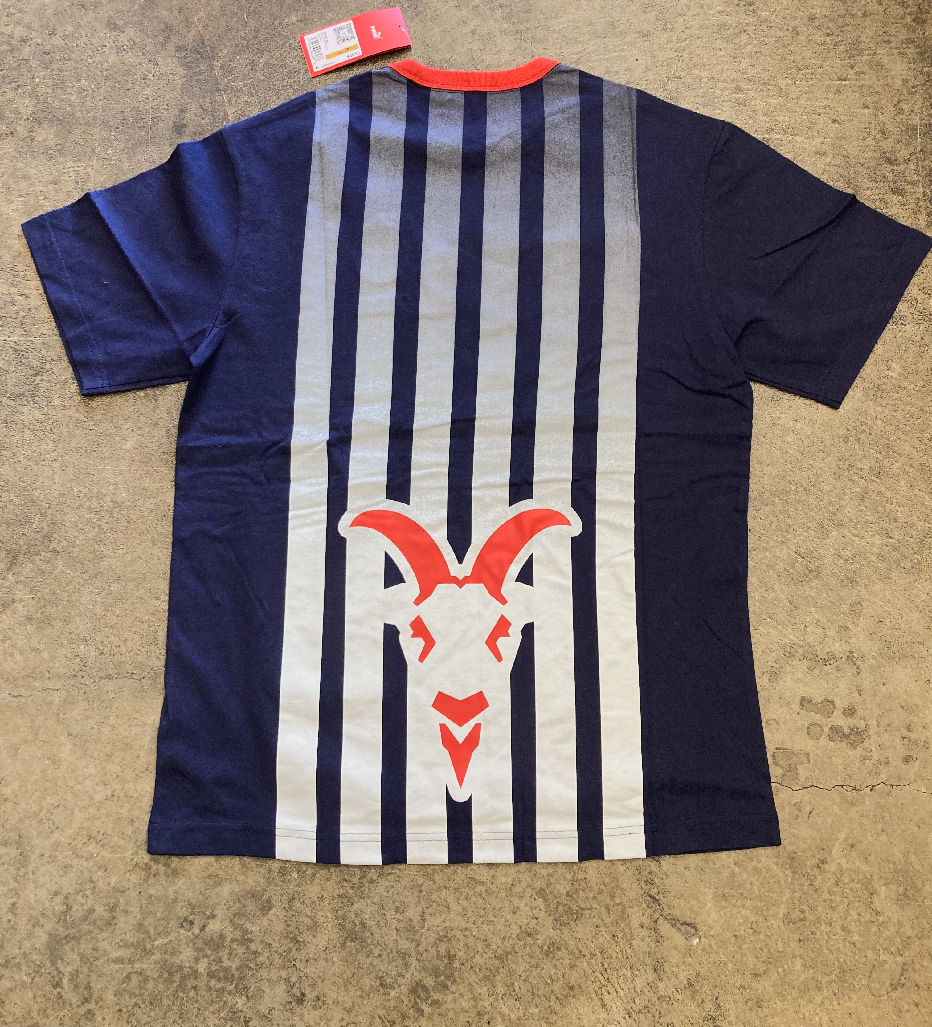 PUMA Men's Chivas Guadalajara 2025 Culture T-Shirt - Navy/Red
