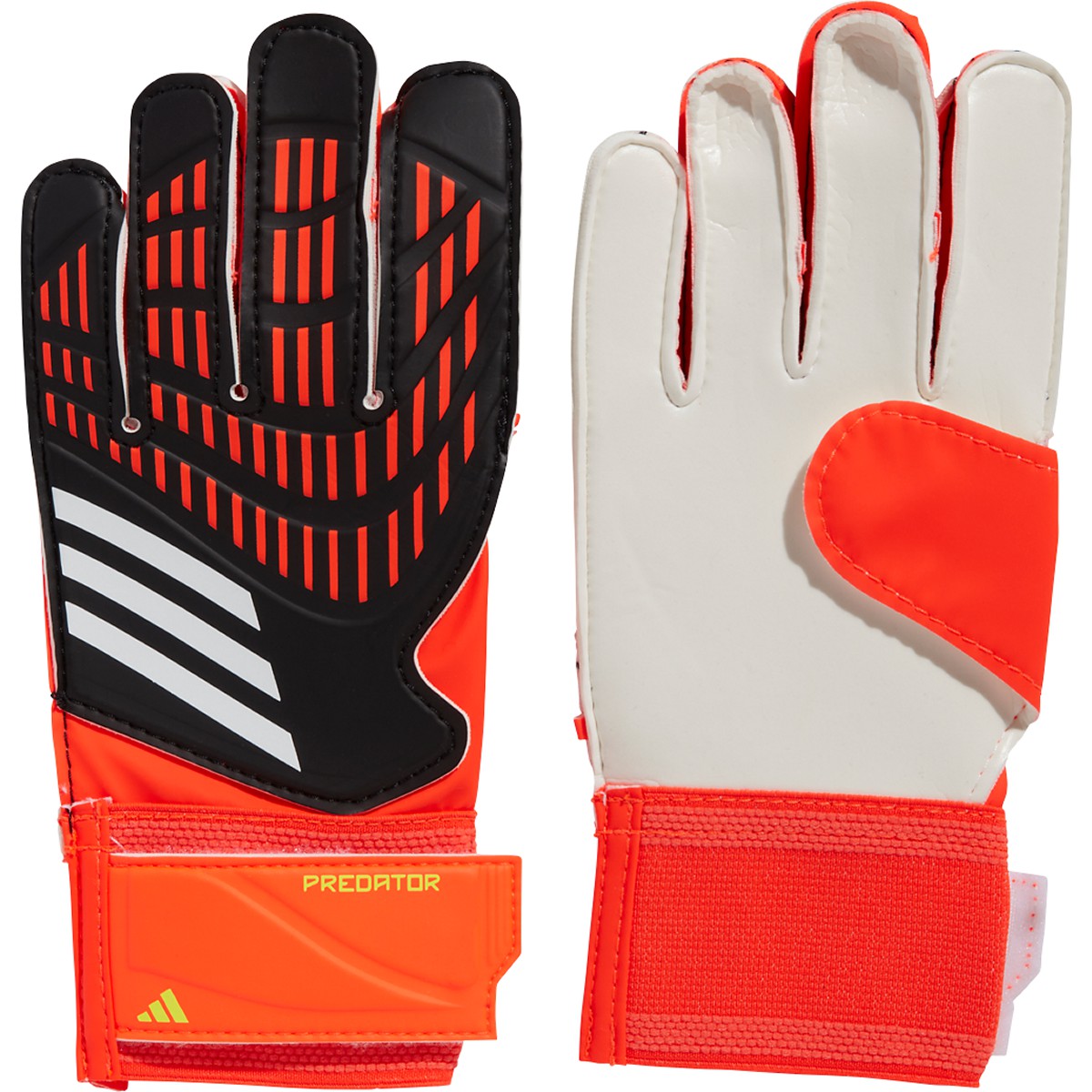 Adidas JR Predator Training Gloves-Black/Solar Red/Solar Yellow