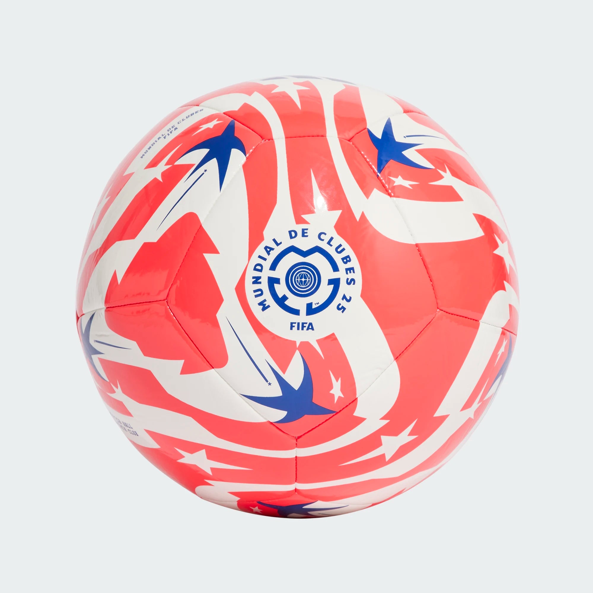 Adidas FCWC  Mundial de Clubes Soccer Ball- White/Lucid Red