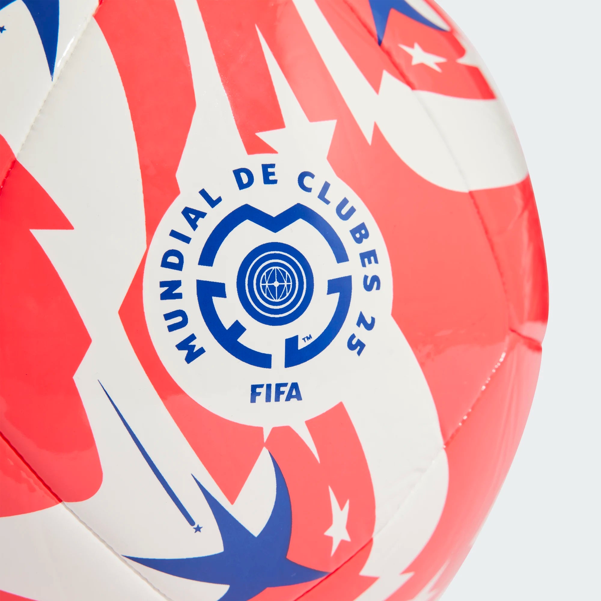 Adidas FCWC  Mundial de Clubes Soccer Ball- White/Lucid Red