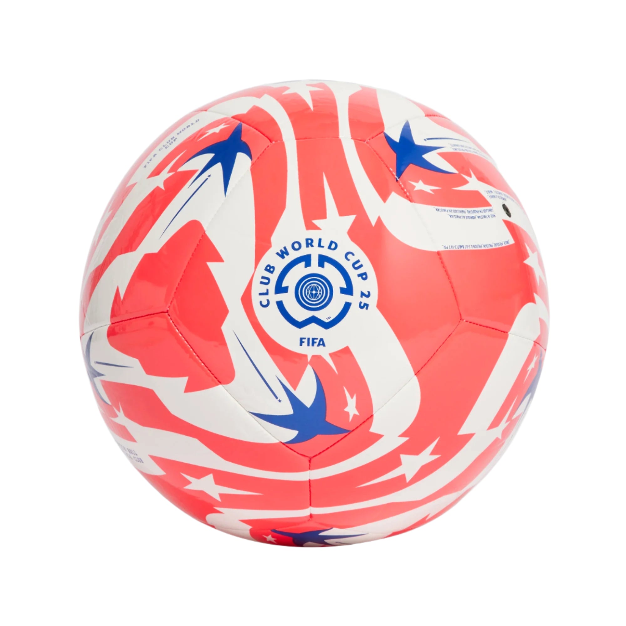 Adidas FCWC  Mundial de Clubes Soccer Ball- White/Lucid Red