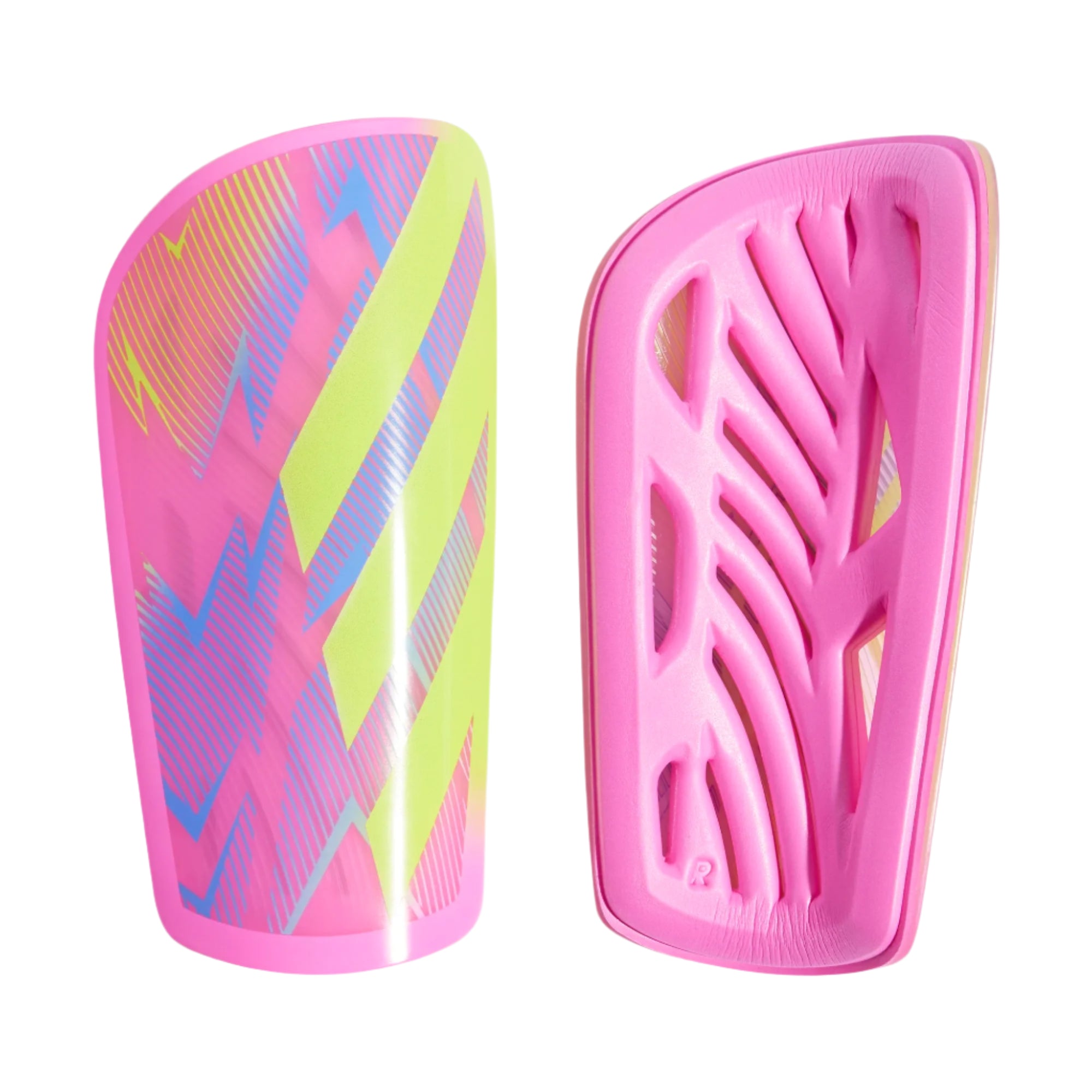 Adidas Tiro League Shin Guards-Pink/Neon Yellow