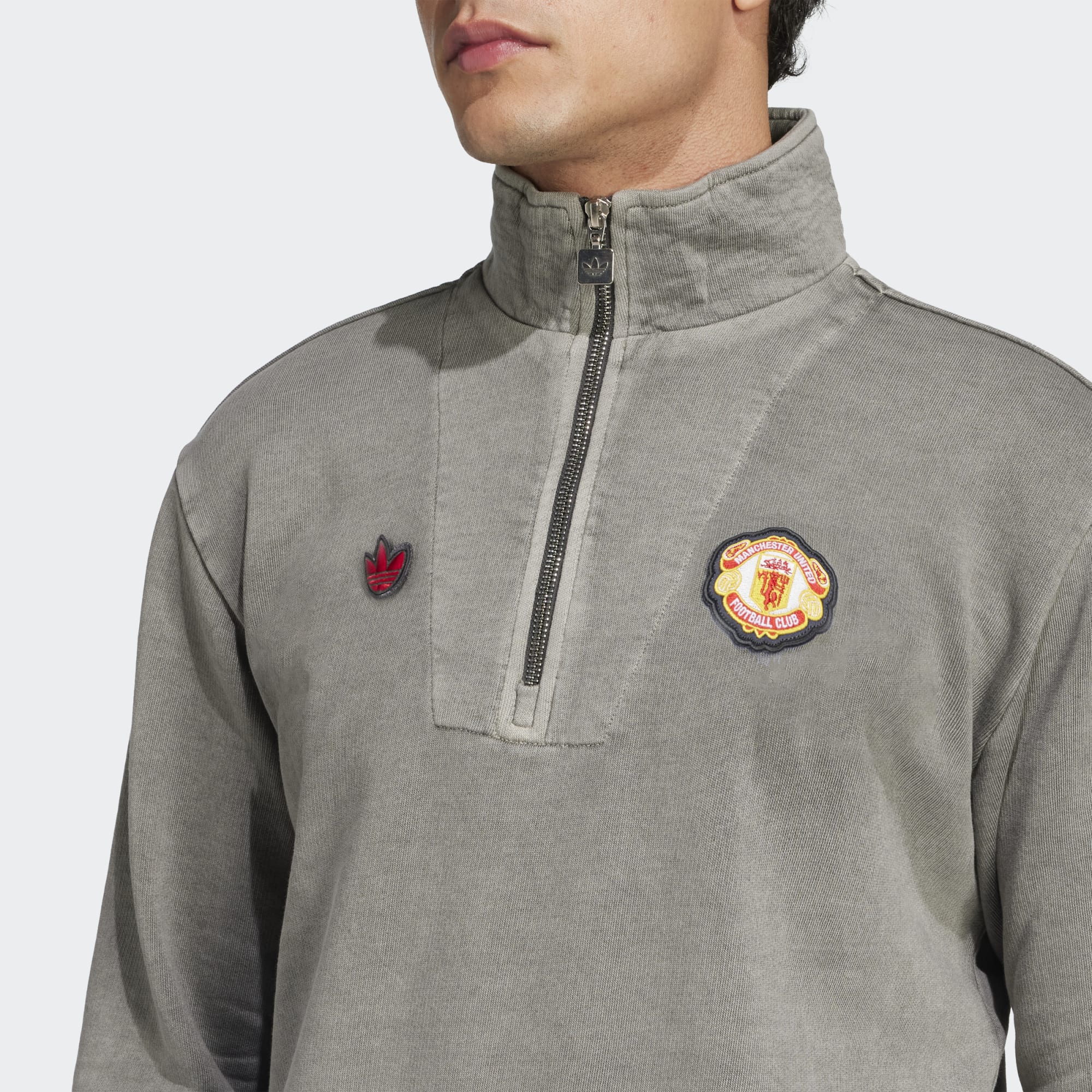 Adidas Manchester United Icon Quarter Zip Hoodie