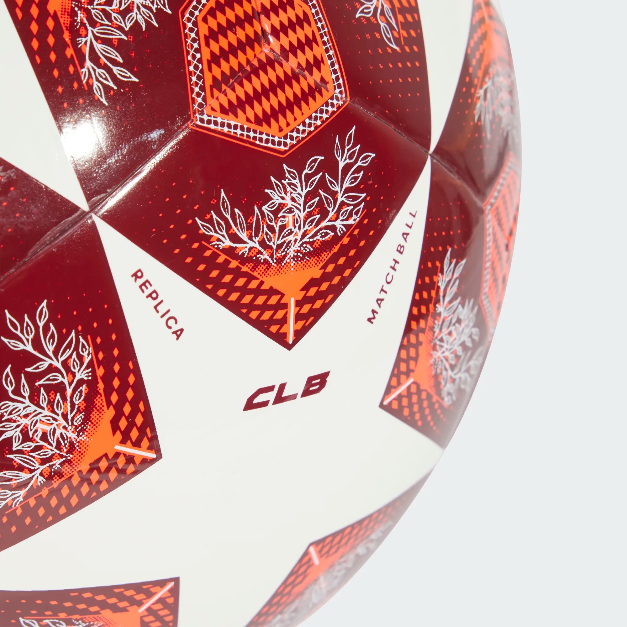 Adidas Champions League Club Soccer Ball 25/26-White/Solar Red