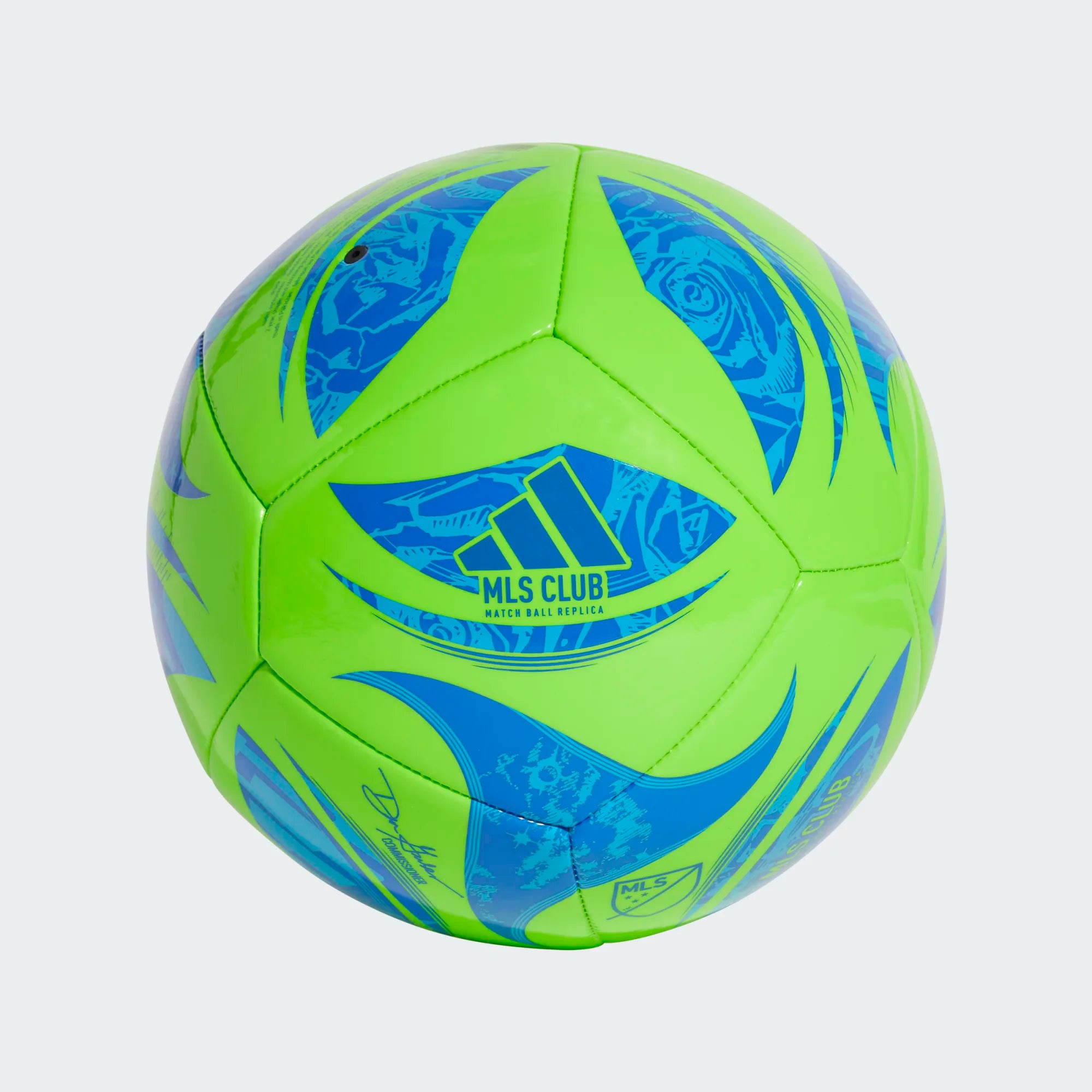 Adidas MLS Club Soccer Ball-Green/Blue