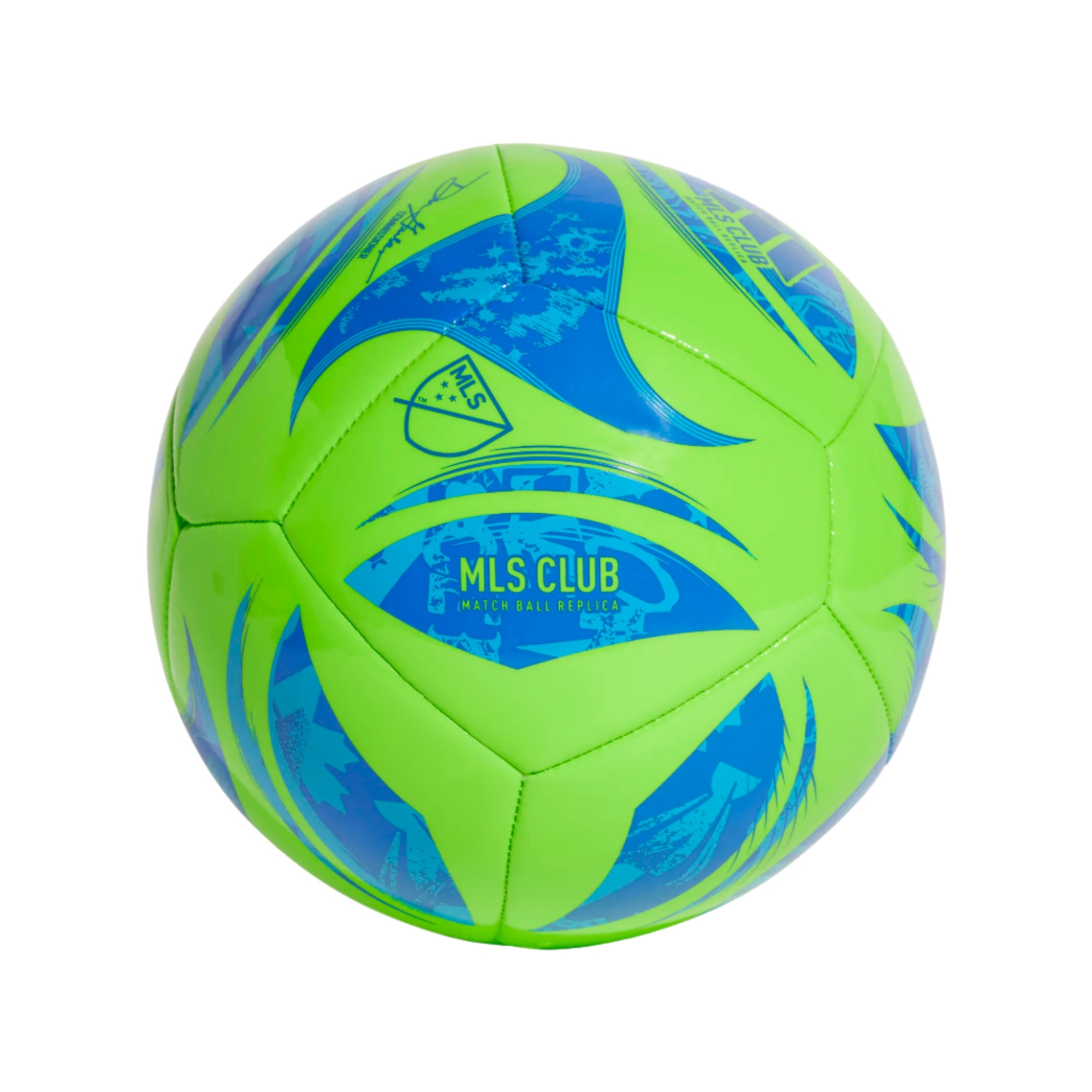 Adidas MLS Club Soccer Ball-Green/Blue