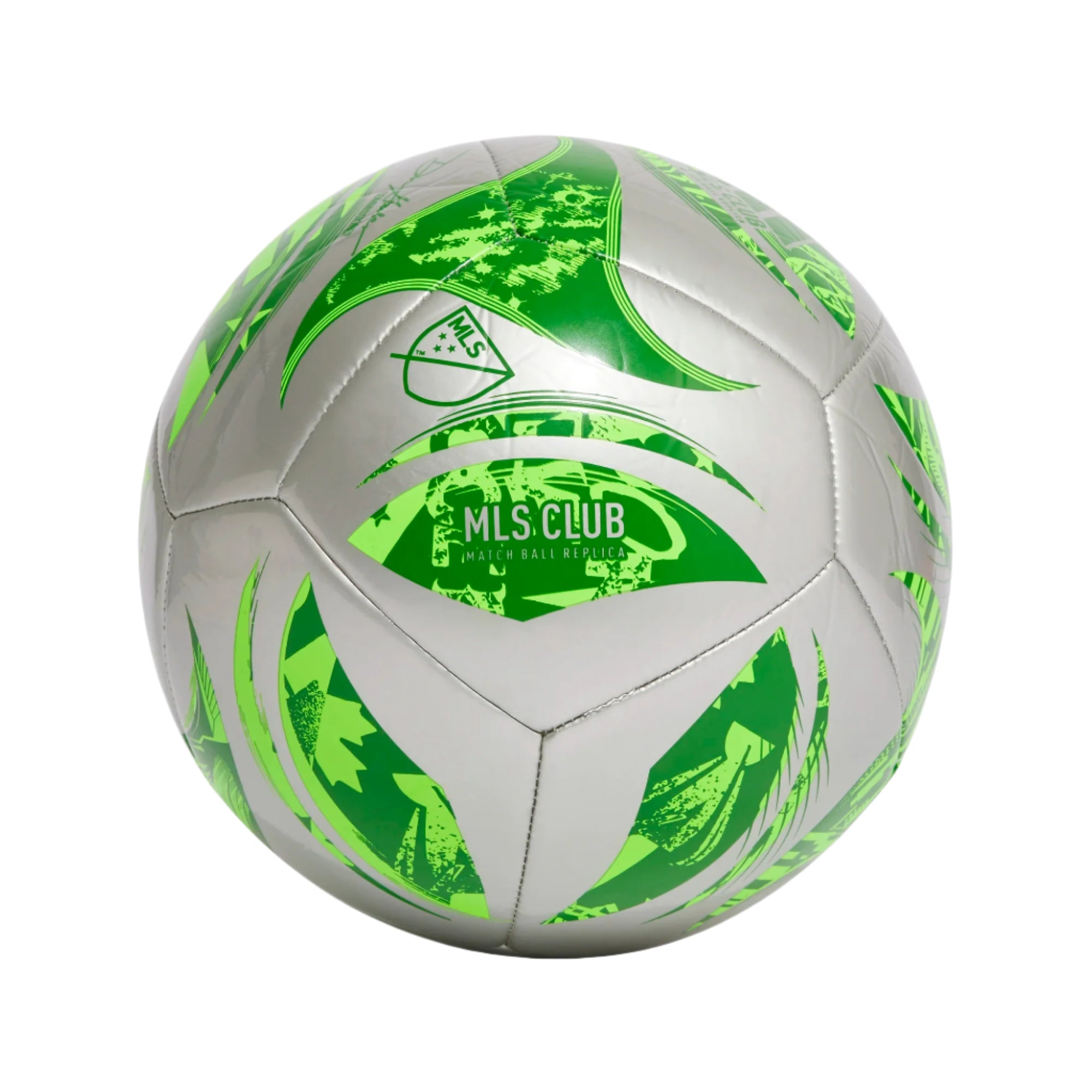 Adidas MLS Club Soccer Ball-Silver/Green