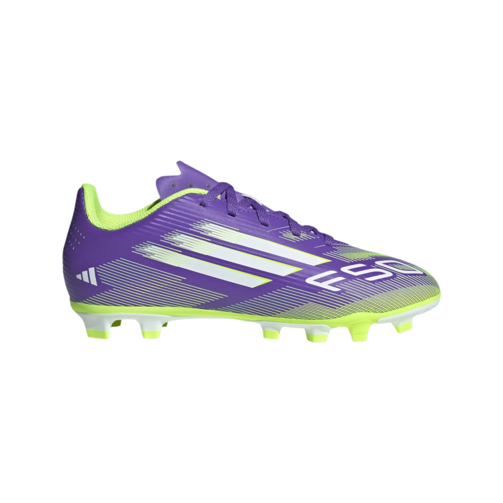 Adidas Jr F50 Club FG/MG-PURRUS/FTWWHT/LUCLEM