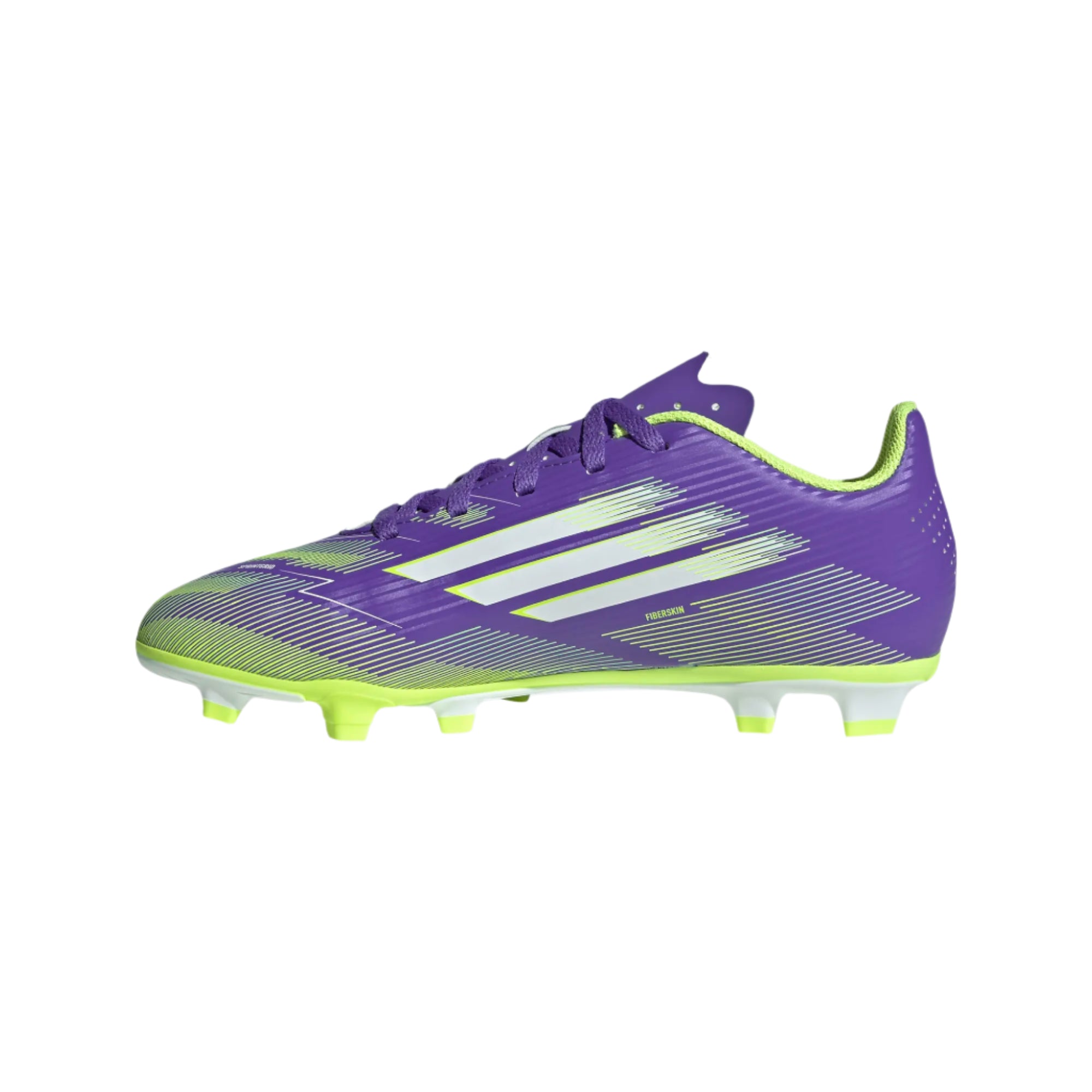 Adidas Jr F50 Club FG/MG-PURRUS/FTWWHT/LUCLEM
