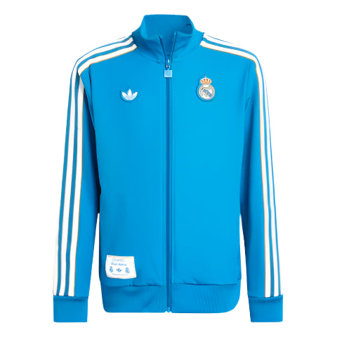 Adidas Youth Real Madrid Track Jacket - Blue/White