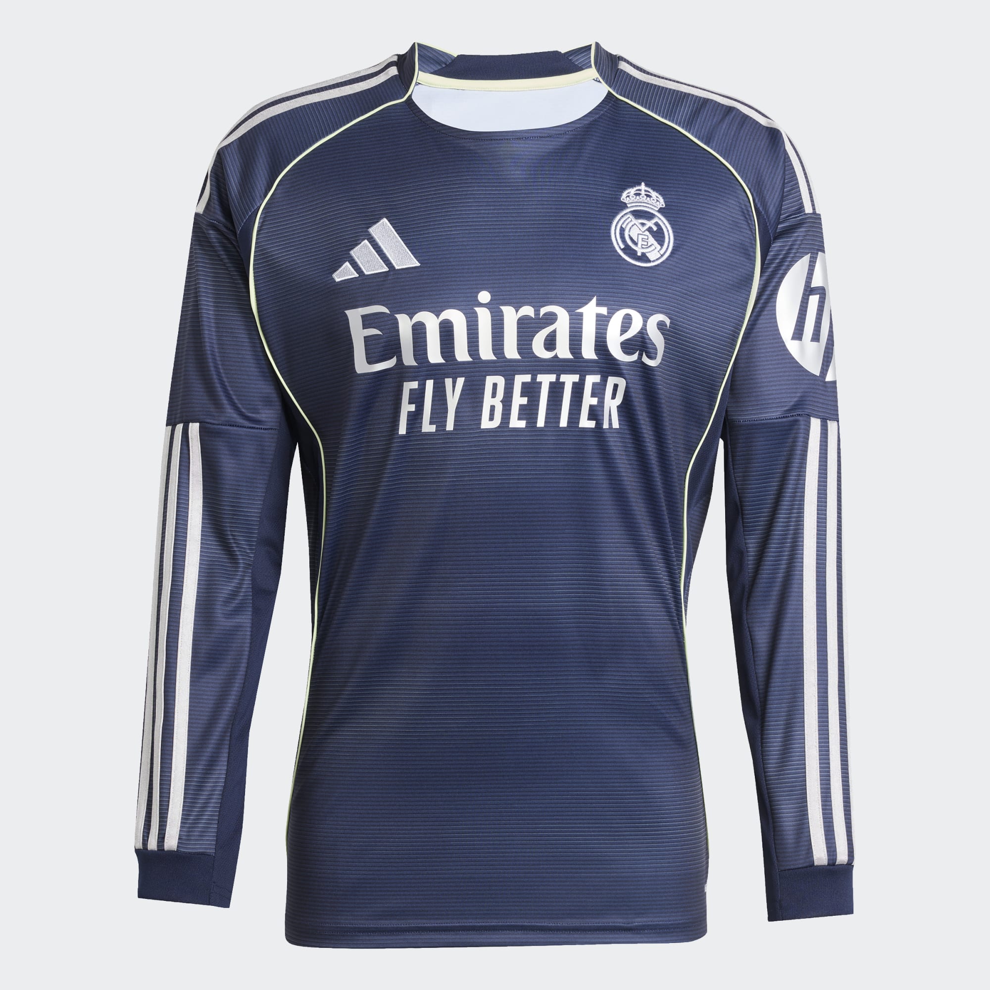 Adidas Real Madrid Long Sleeve Away Stadium Jersey 25/26