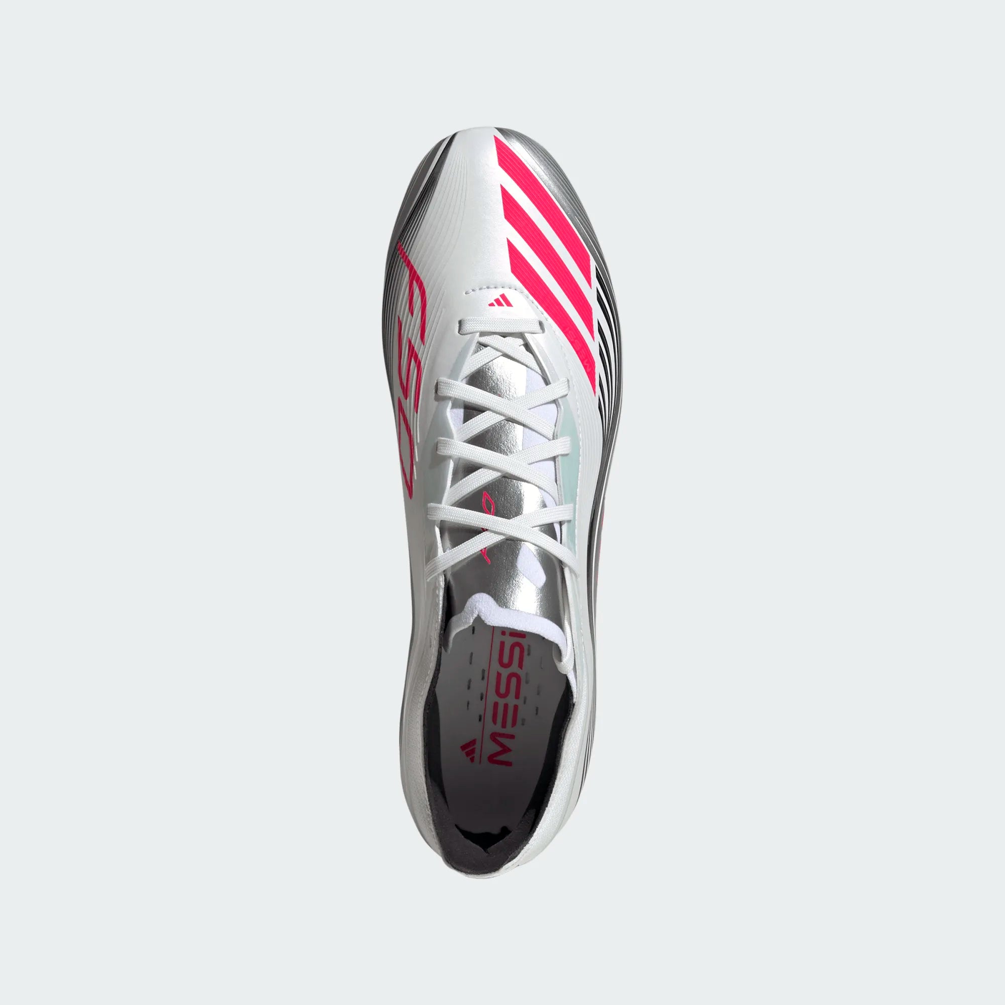 Adidas F50 Messi Pro FG/MG-Cloud White / Core Black / Gold Metallic
