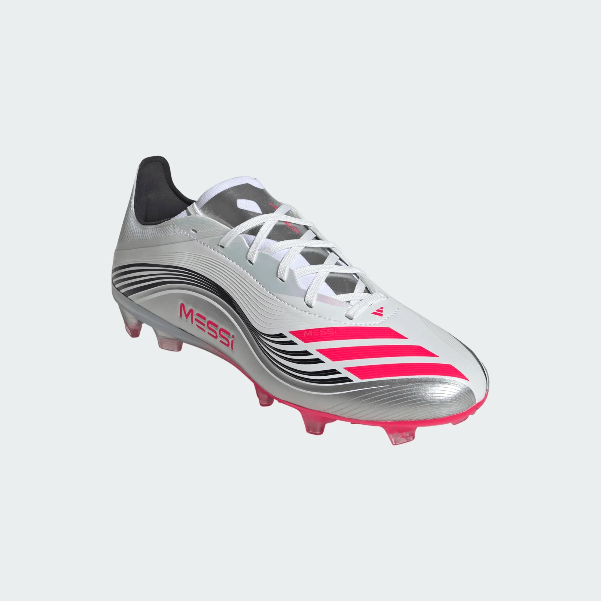 Adidas F50 Messi Pro FG/MG-Cloud White / Core Black / Gold Metallic