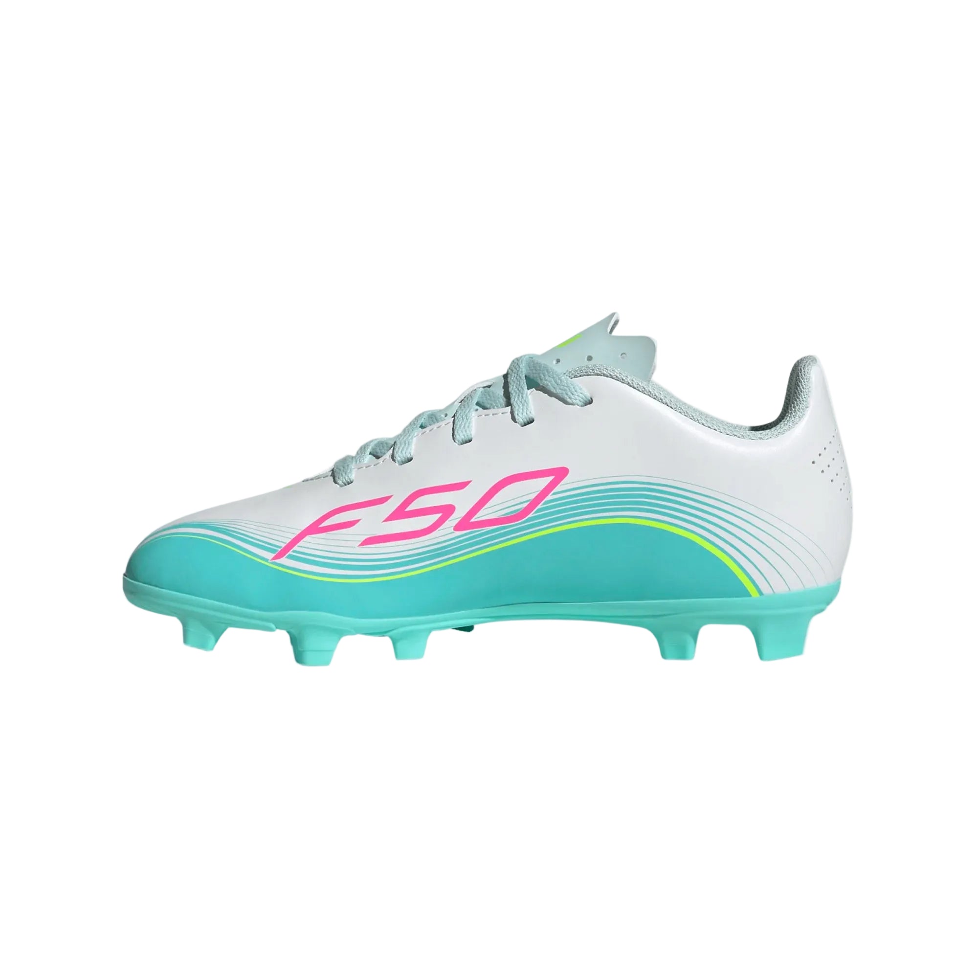 Adidas JR Messi F50 Club FXG FG/MG-FTWWHT/LUCPNK/FLAAQU
