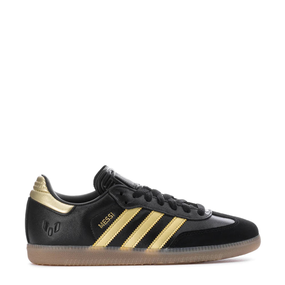 ADIDAS JR MESSI SAMBA SHOES-Black/Gold