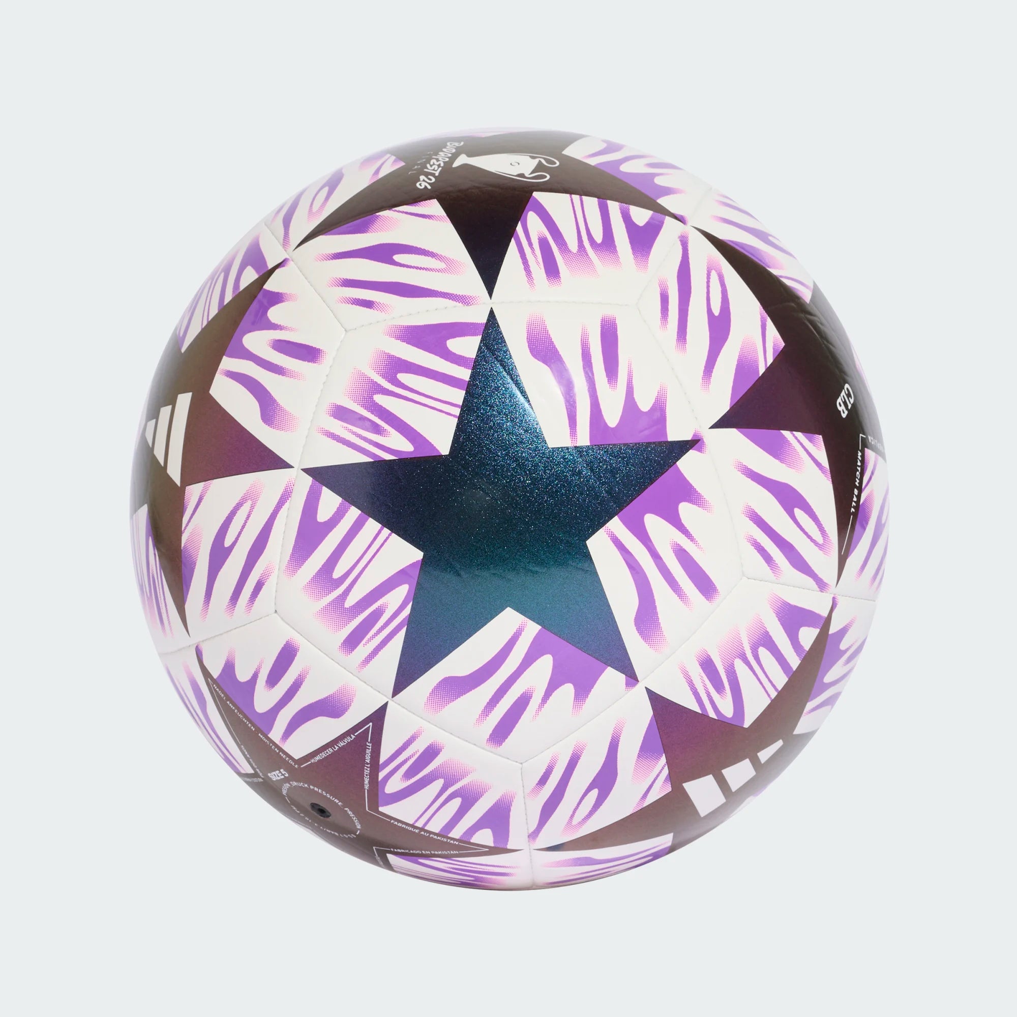 Adidas Champions League Budapest Club Soccer Ball 26/27-WHITE/SHOPUR