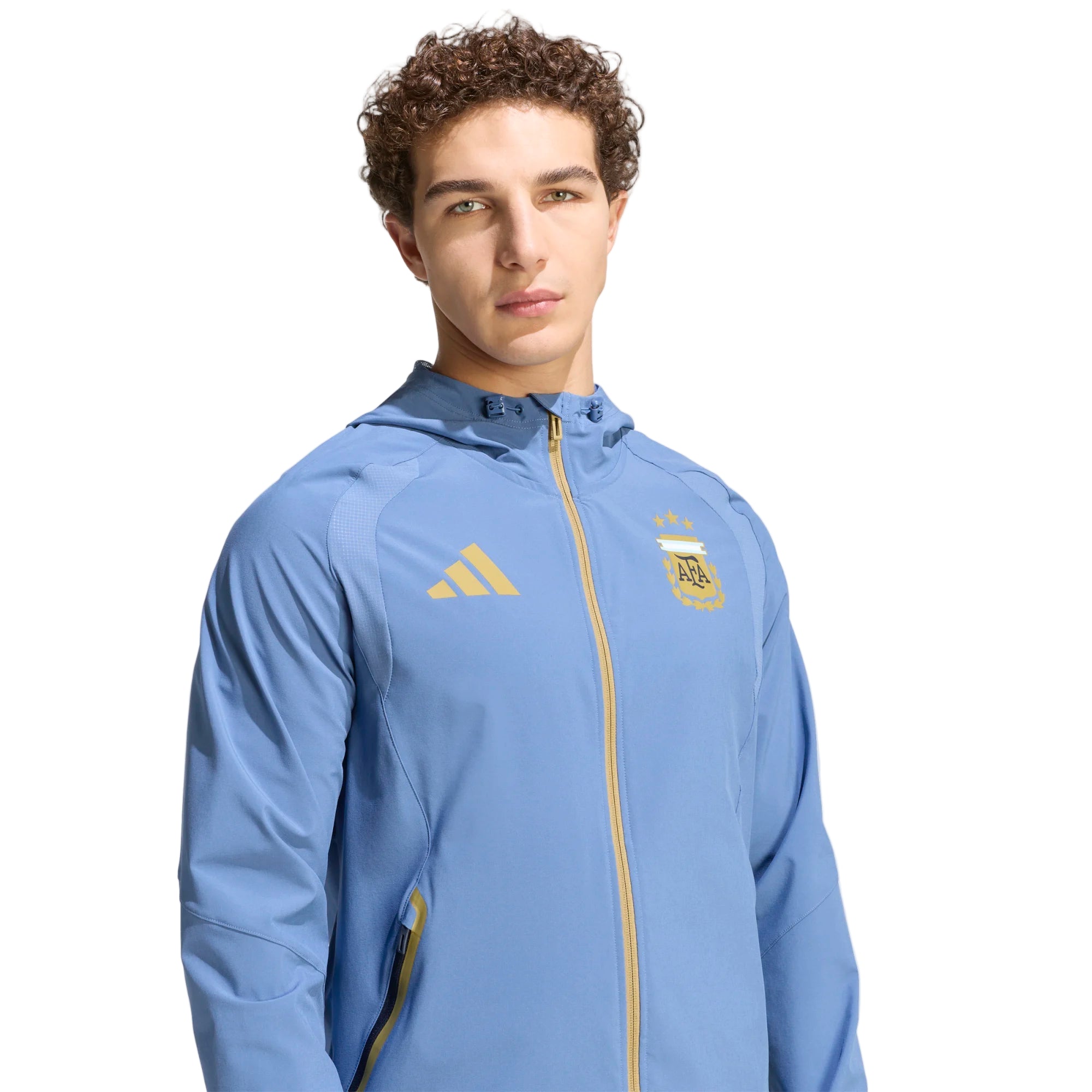 Adidas Argentina Tiro Travel Full Zip Windbreaker Jacket