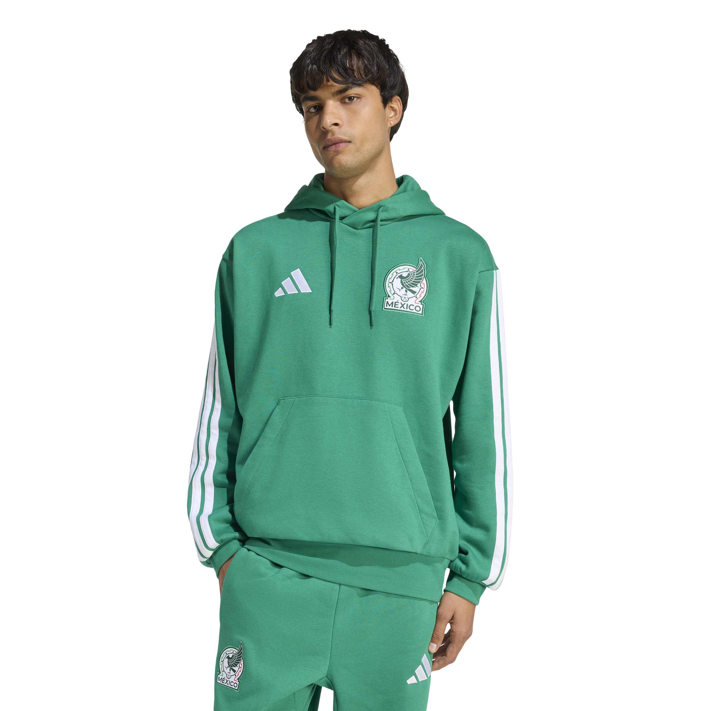 Adidas Mexico DNA Fleece Hoodie-Green