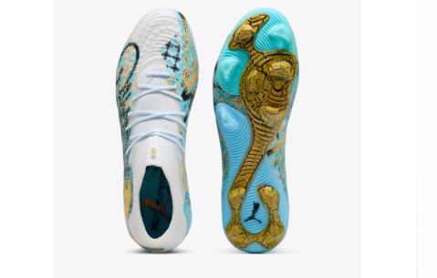 PUMA FUTURE 9 ULTIMATE PLAYMAKER FG - WHITE-VIBRANT BLUE-SUN STREAM-LIGHT A