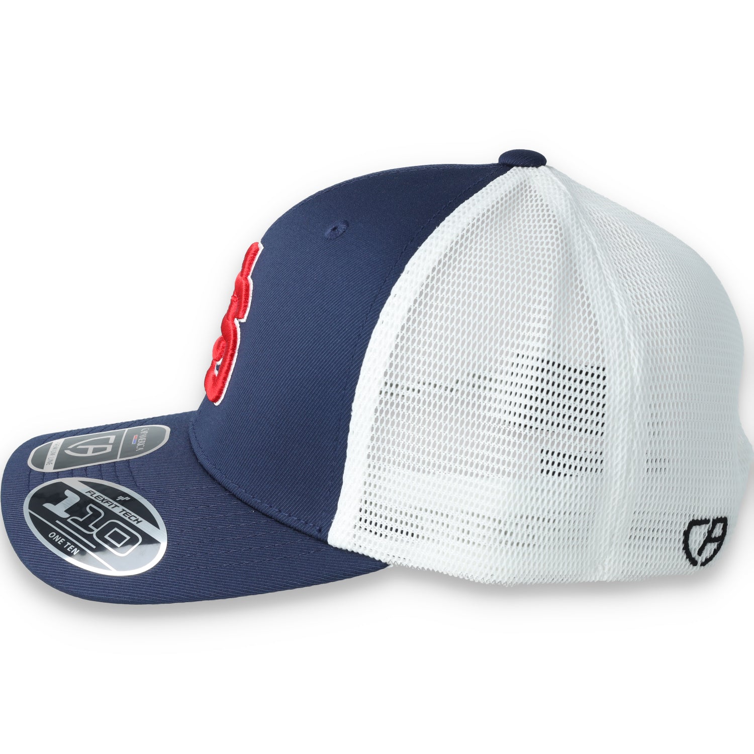 Justin-Siena High School Flexfit Premium Trucker Mesh Back Cap-Navy/White