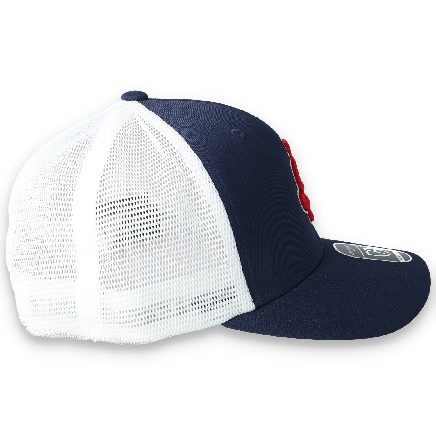 Justin-Siena High School Flexfit Premium Trucker Mesh Back Cap-Navy/White