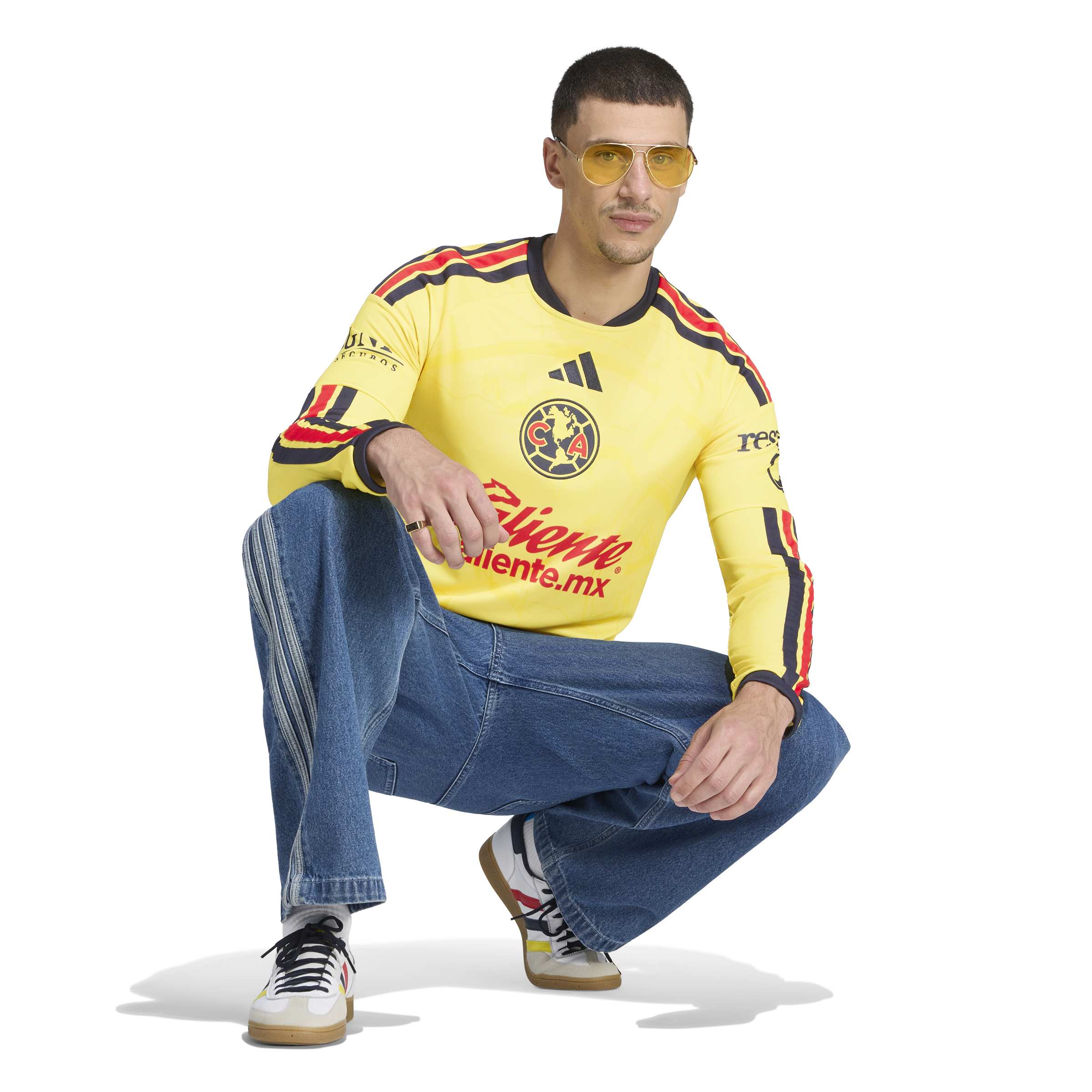 Adidas Club America Home Long Sleeve Jersey 26/27
