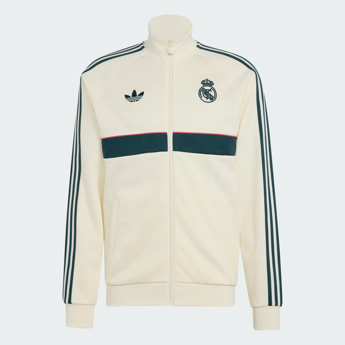 Adidas Men's Real Madrid Originals Track Top Ivory