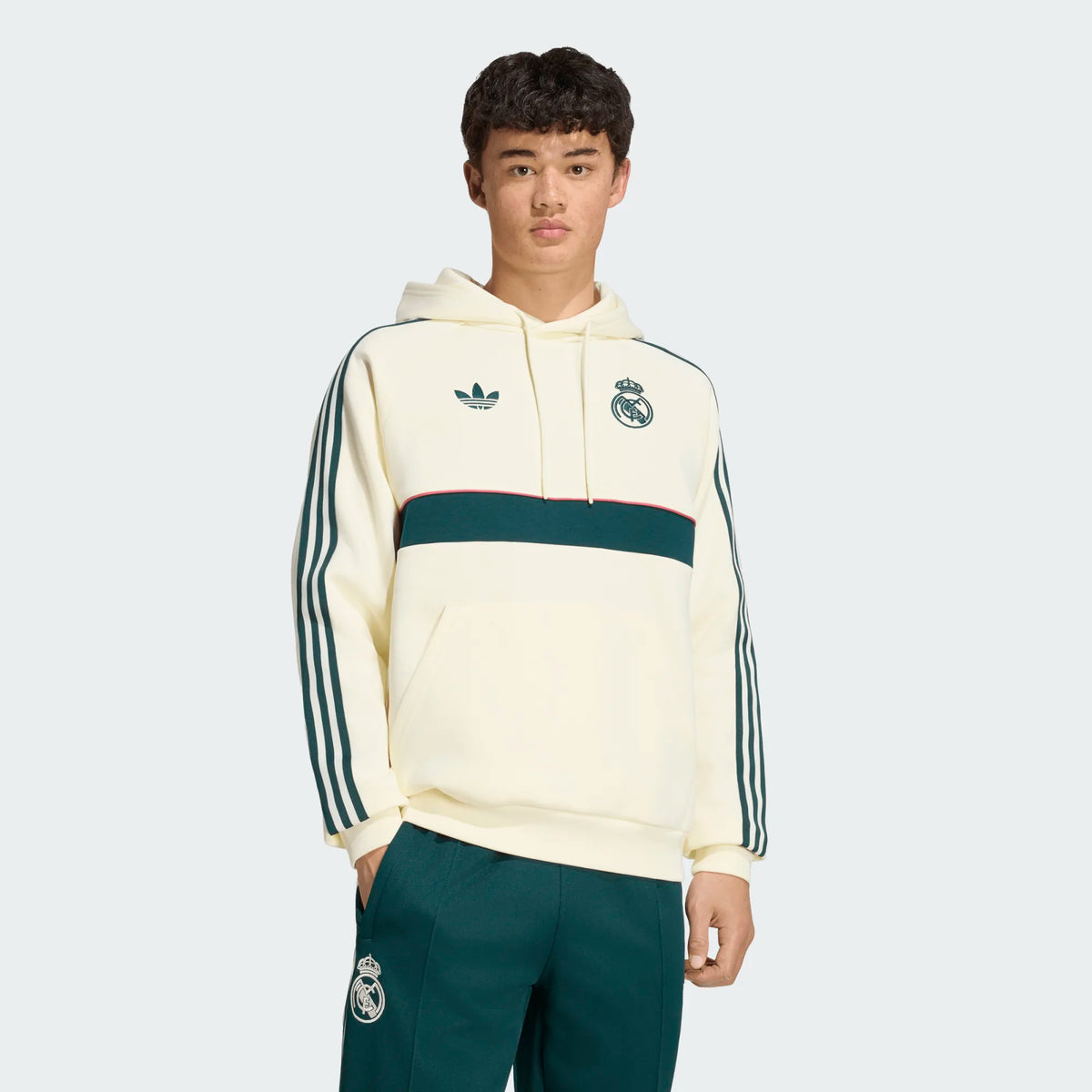 Adidas Men's Real Madrid Originals Hoodie IVORY