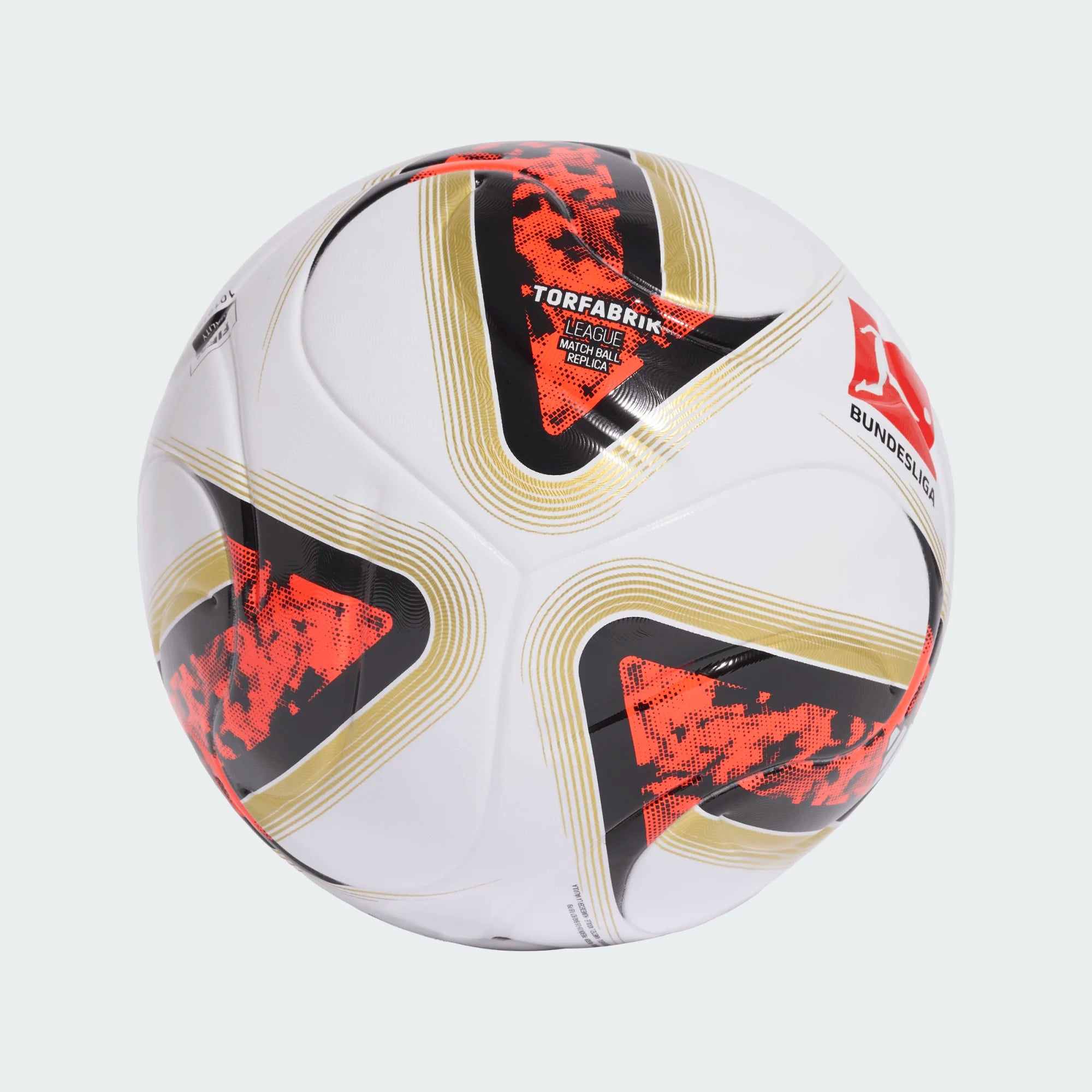 Adidas Bundesliga 26/27 Torfabrik League Ball - WHITE/BLACK/SOLRED