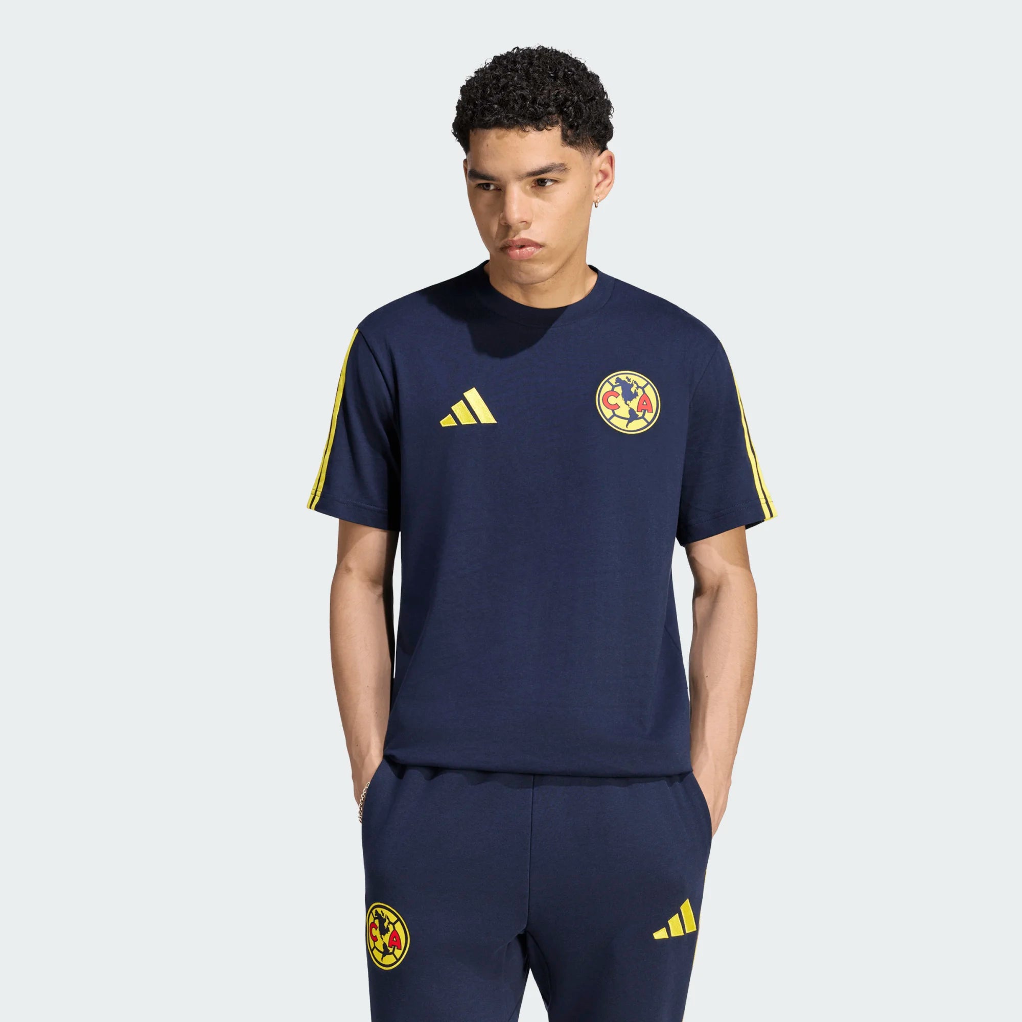Adidas Club America DNA T-Shirt - Navy