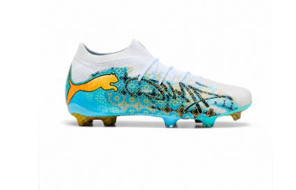 PUMA FUTURE 9 ULTIMATE PLAYMAKER FG - WHITE-VIBRANT BLUE-SUN STREAM-LIGHT A