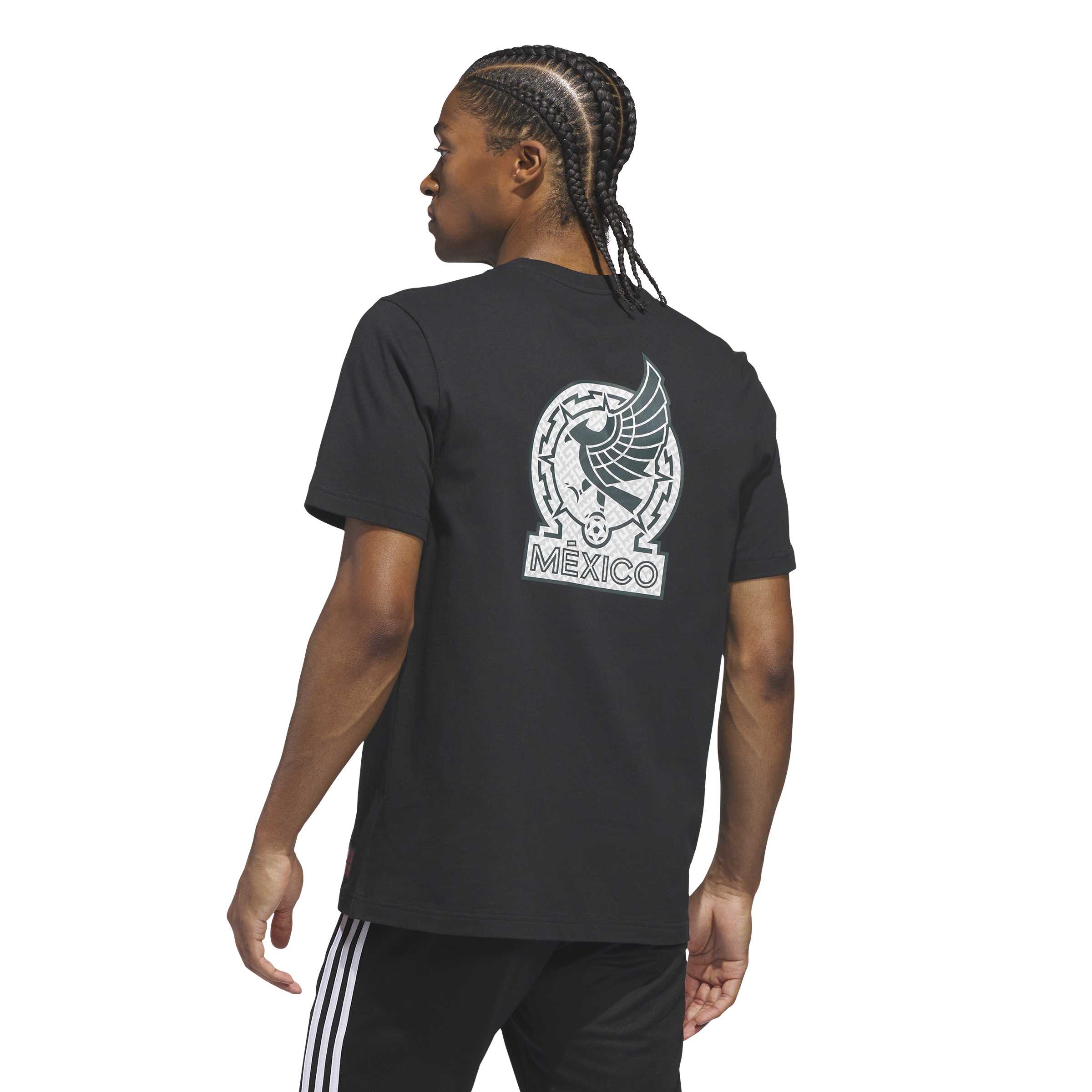 Adidas Men's Mexico World Cup Away Graphic T-Shirt-Black
