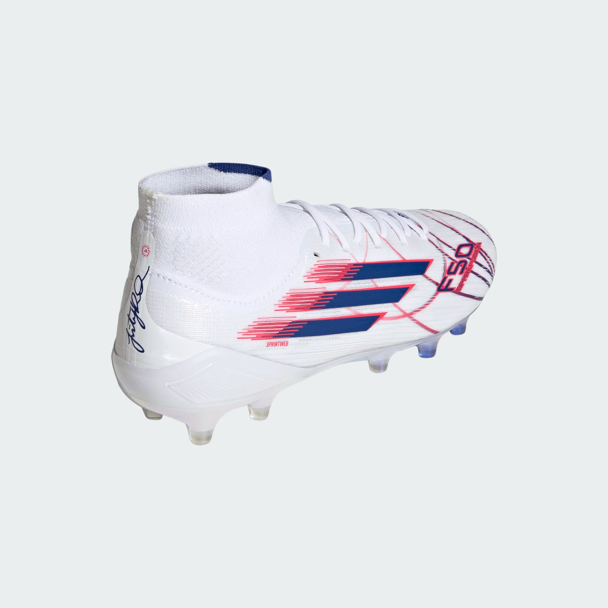 Adidas Women's F50 SPARKFUSION Elite  FG/AG-FTWWHT/ROYBLU/LUCRED