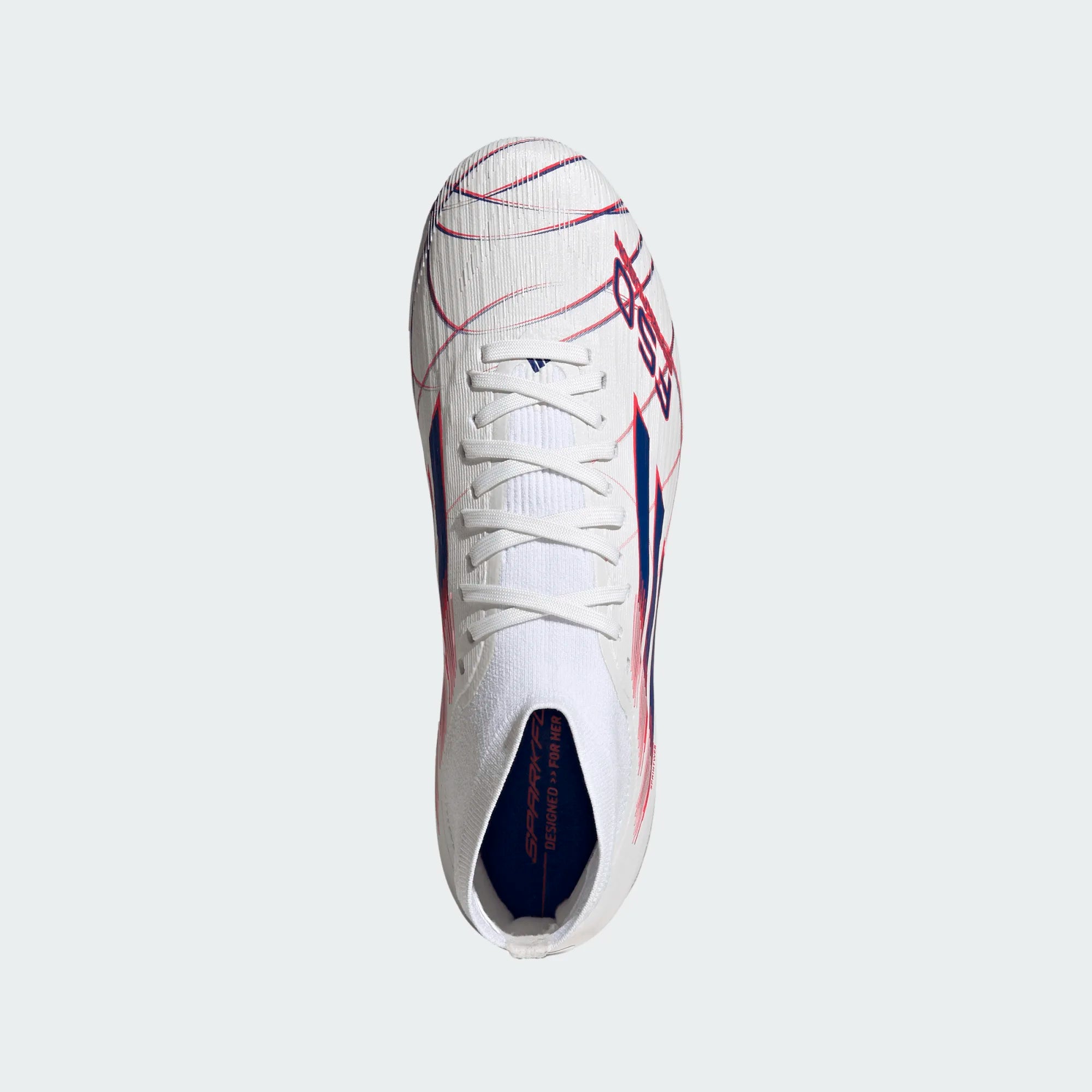Adidas Women's F50 SPARKFUSION Pro  FG/AG-FTWWHT/ROYBLU/LUCRED