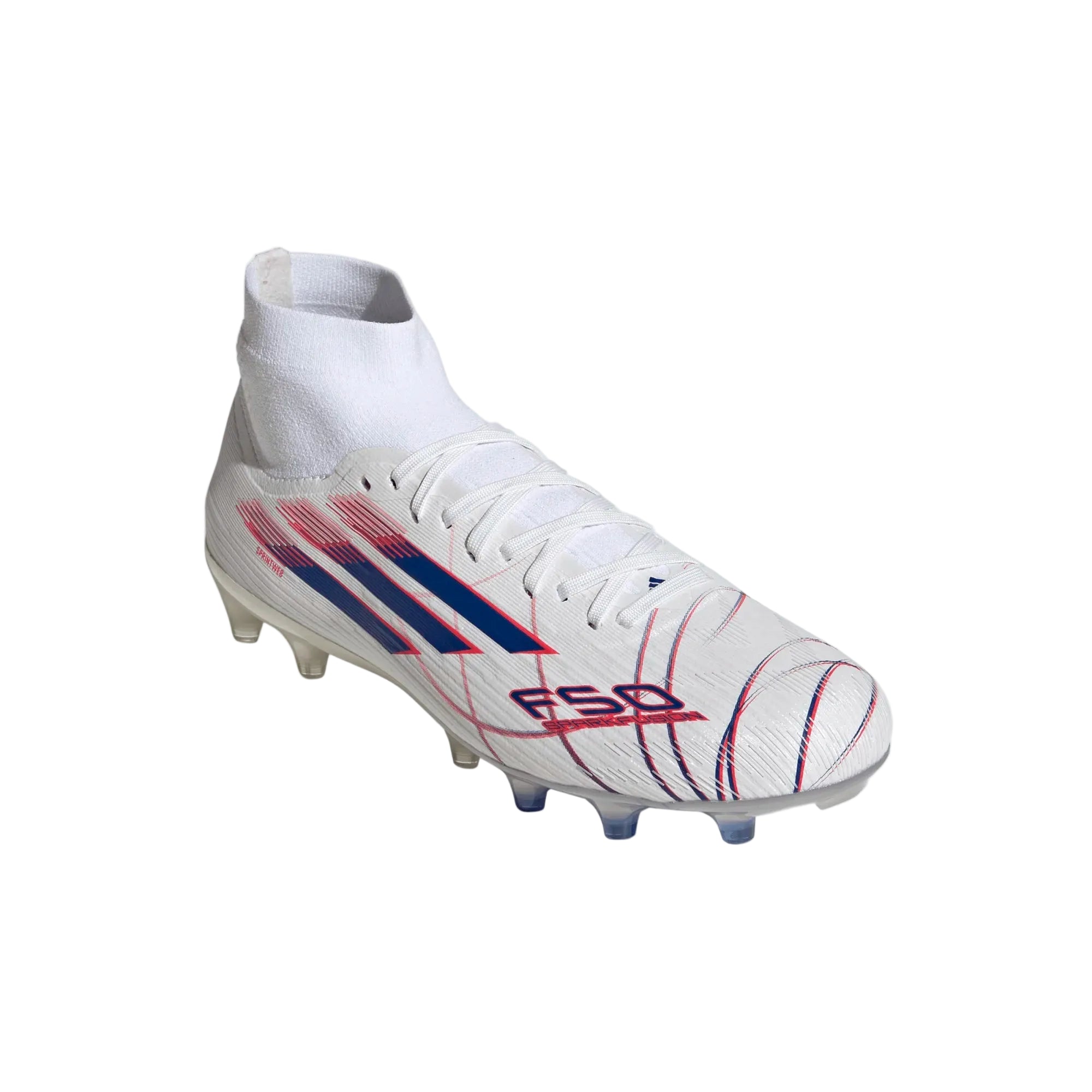 Adidas Women's F50 SPARKFUSION Pro  FG/AG-FTWWHT/ROYBLU/LUCRED