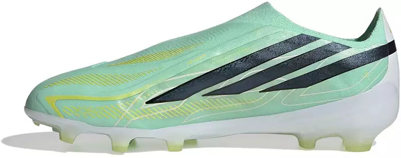 Adidas Jr. F50 Hyperfast Elite Laceless FG - PULMIN/CBLACK/SOLLEM