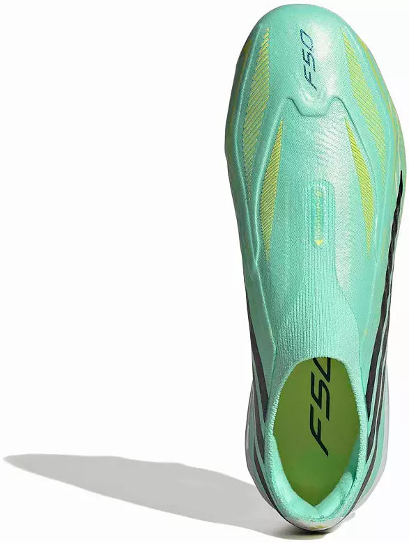 Adidas Jr. F50 Hyperfast Elite Laceless FG - PULMIN/CBLACK/SOLLEM