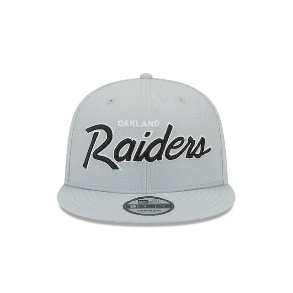 New Era Youth Las Vegas Raiders Script 9FIFTY Snapback Hat - Grey