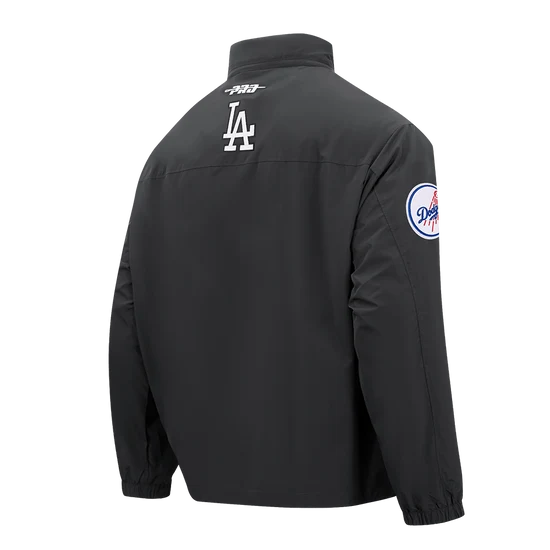 Pro Standard Los Angeles Dodgers Pre Game Jacket With Hood-Black