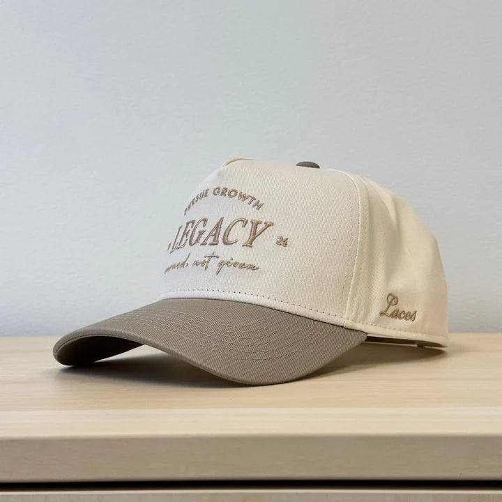 Laces  Legacy Earned Not Given Adjustable Hat- Greige