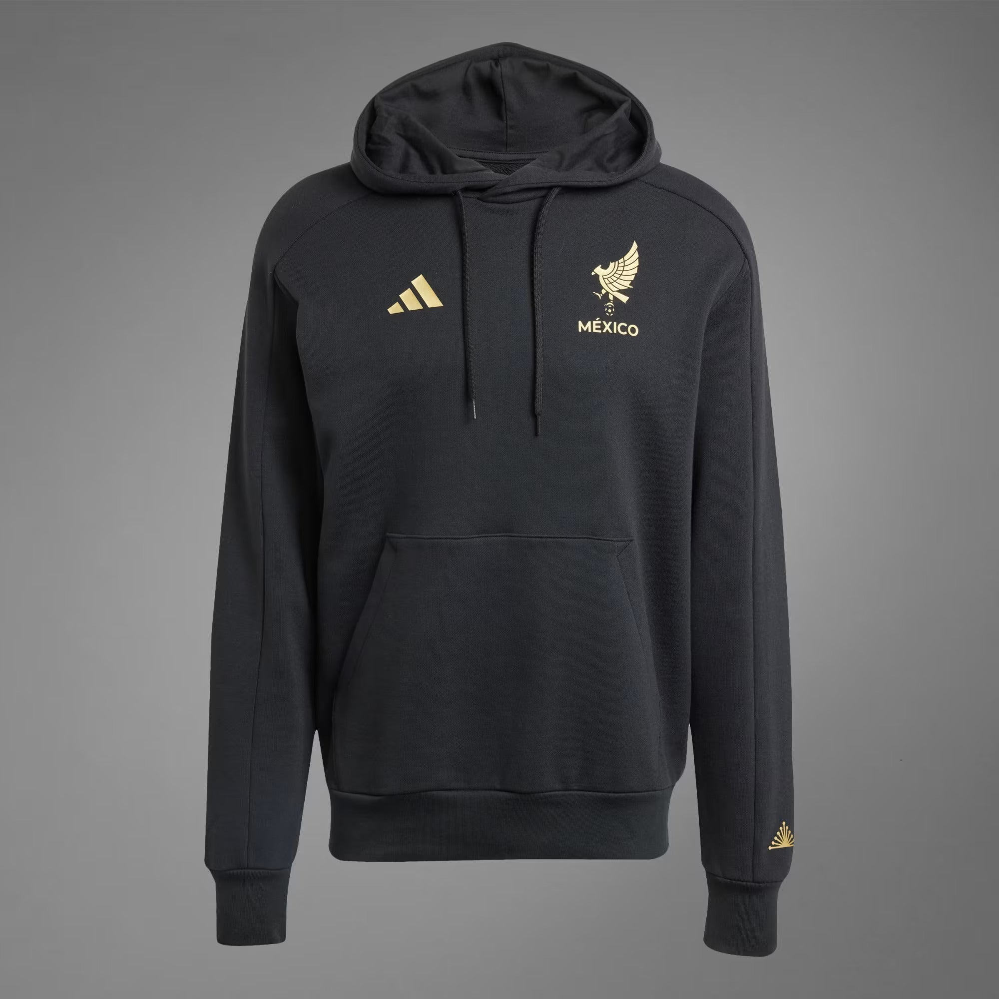 Adidas Mexico FMF DNA Hoodie-Black/Gold