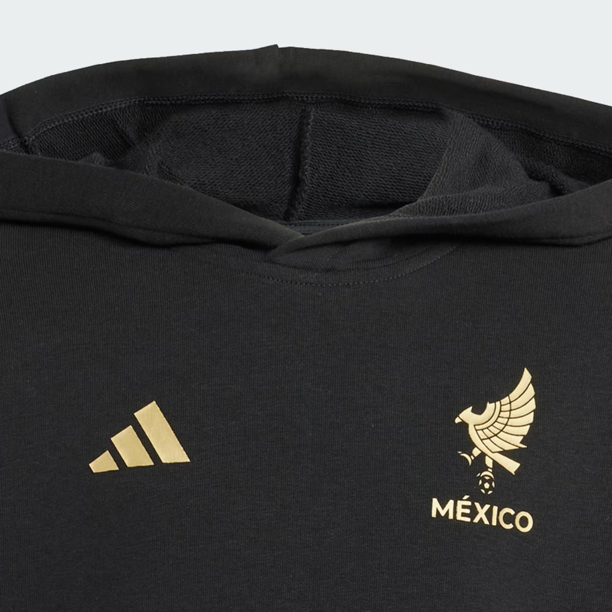 Adidas Youth Mexico FMF DNA Hoodie-Black/Gold