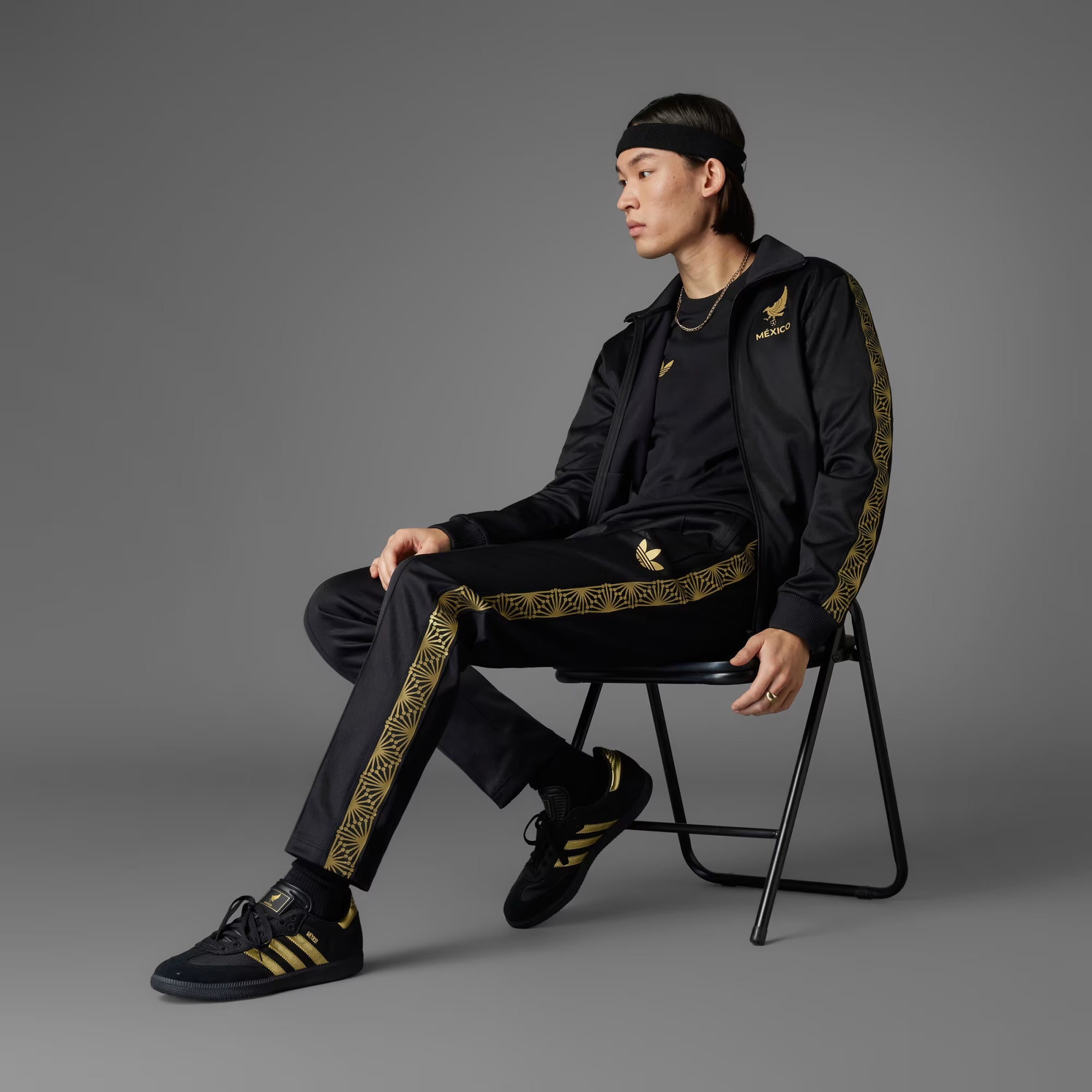 Adidas Mexico Tracksuit Pants-Black