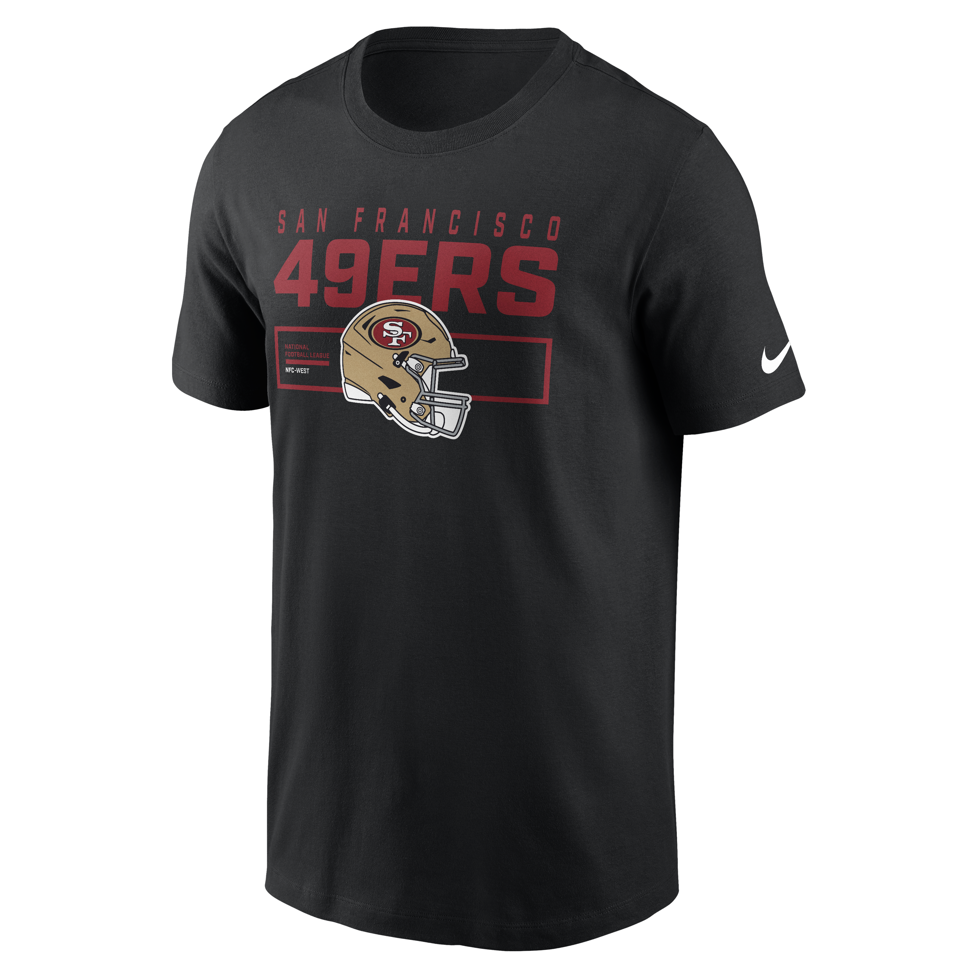 Nike San Francisco 49ers Helmet Essential  T-Shirt-Black