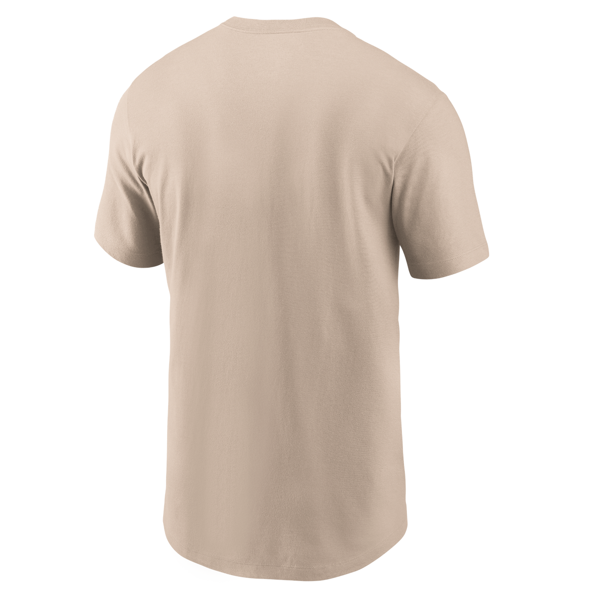 Nike San Francisco 49ers Left Double Hit T-Shirt in Desert Sand, back view