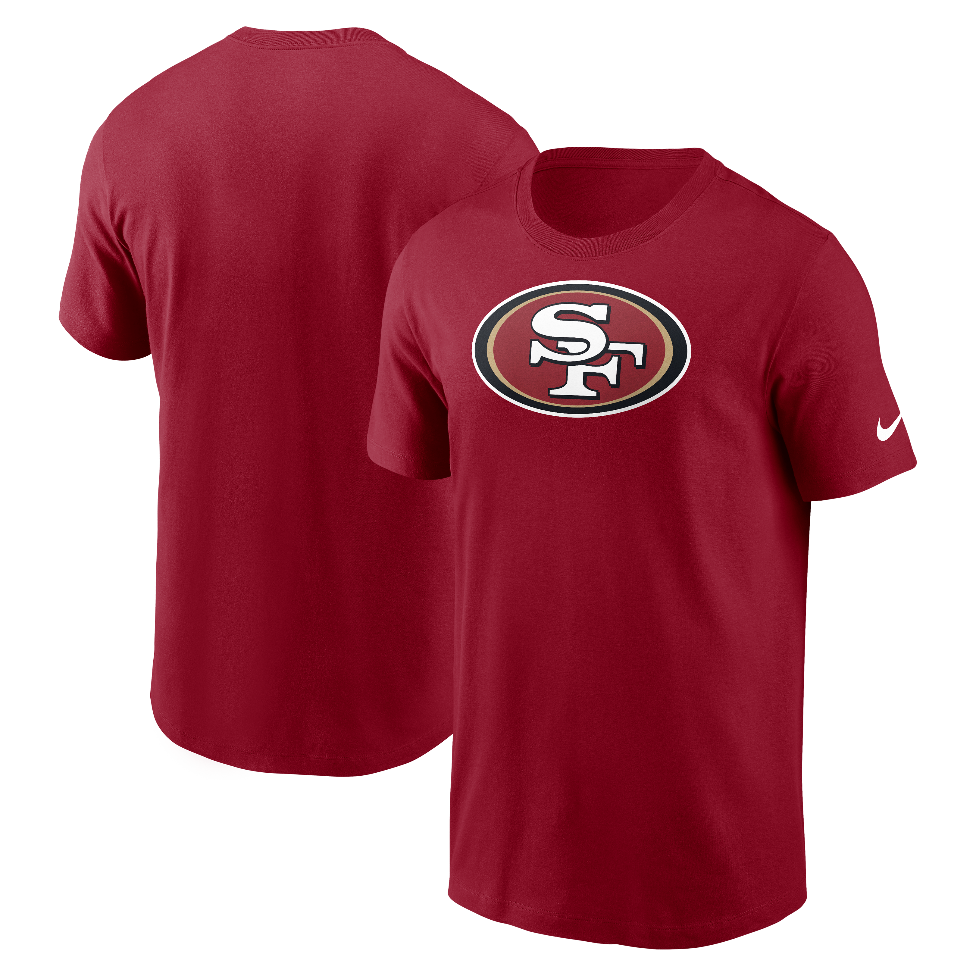 Nike Men's San Francisco 49ers Logo T-Shirt-Red