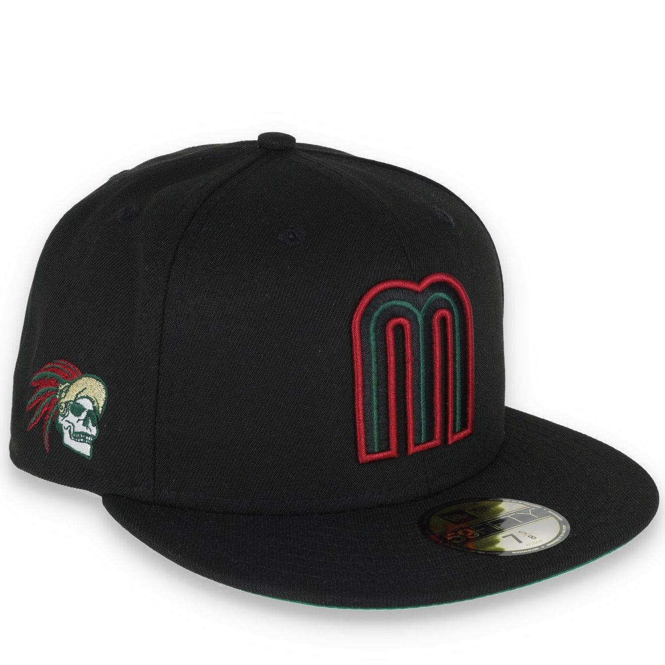 NEW ERA OFFICIAL MEXICO SKULL 59FIFTY FITTED HAT-BLK