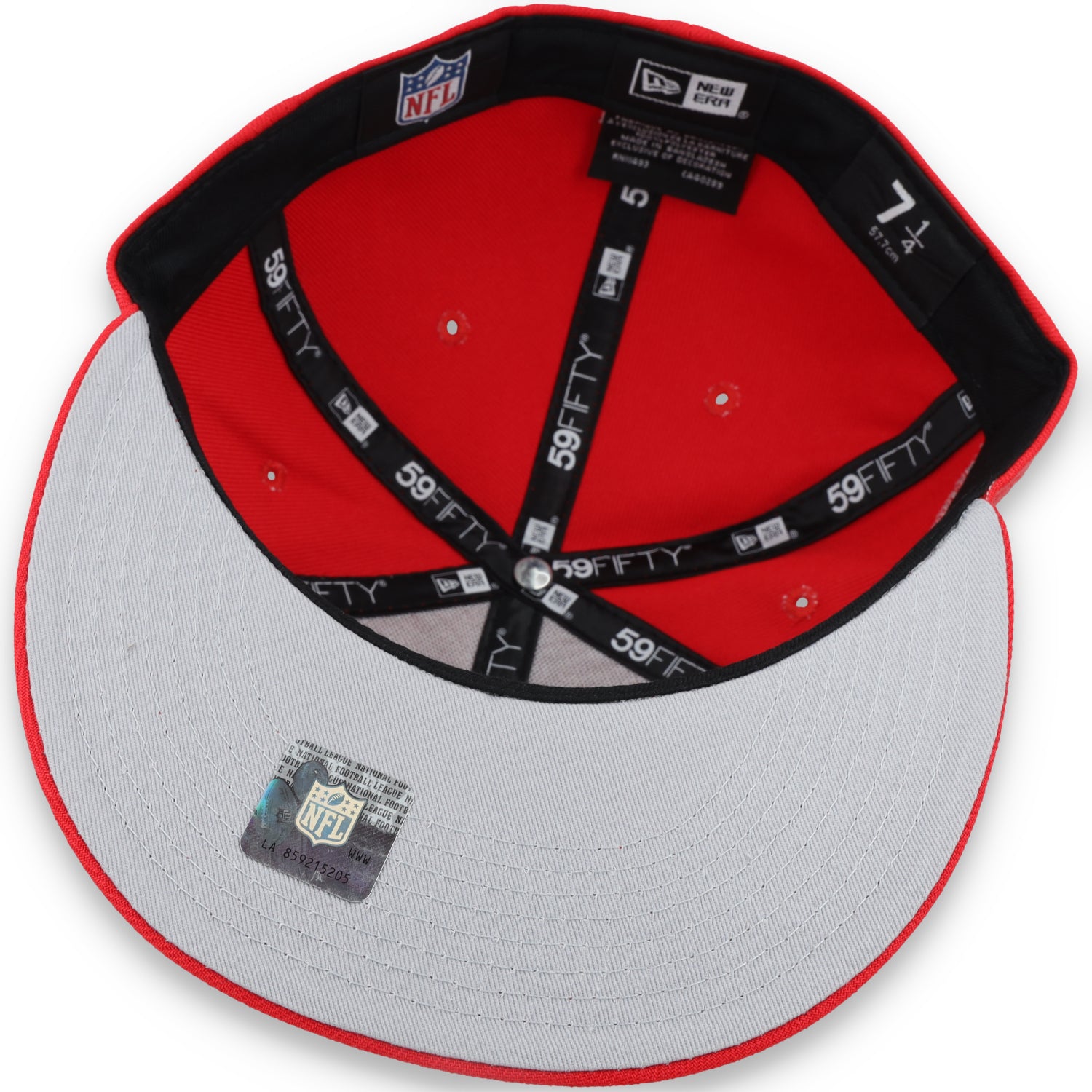 NEW ERA SAN FRANCISCO 49ERS 40TH ANNIVERSARY SIDE PATCH SCRIPT 59FIFTY FITTED HAT-RED