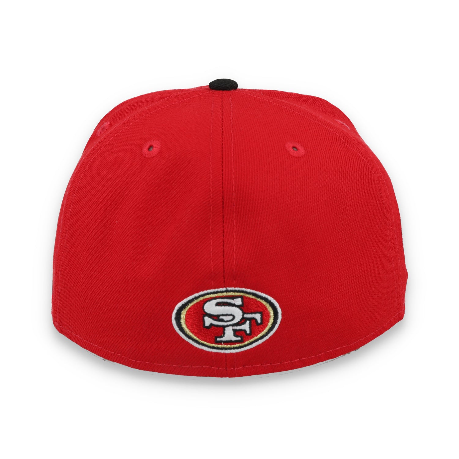 Exclusive San Francisco 49ers  Official 59FIFTY Fitted, 40TH ANNIVERSARY SIDE PATCH 59FIFTY FITTED HAT-BLACK/SCARLET